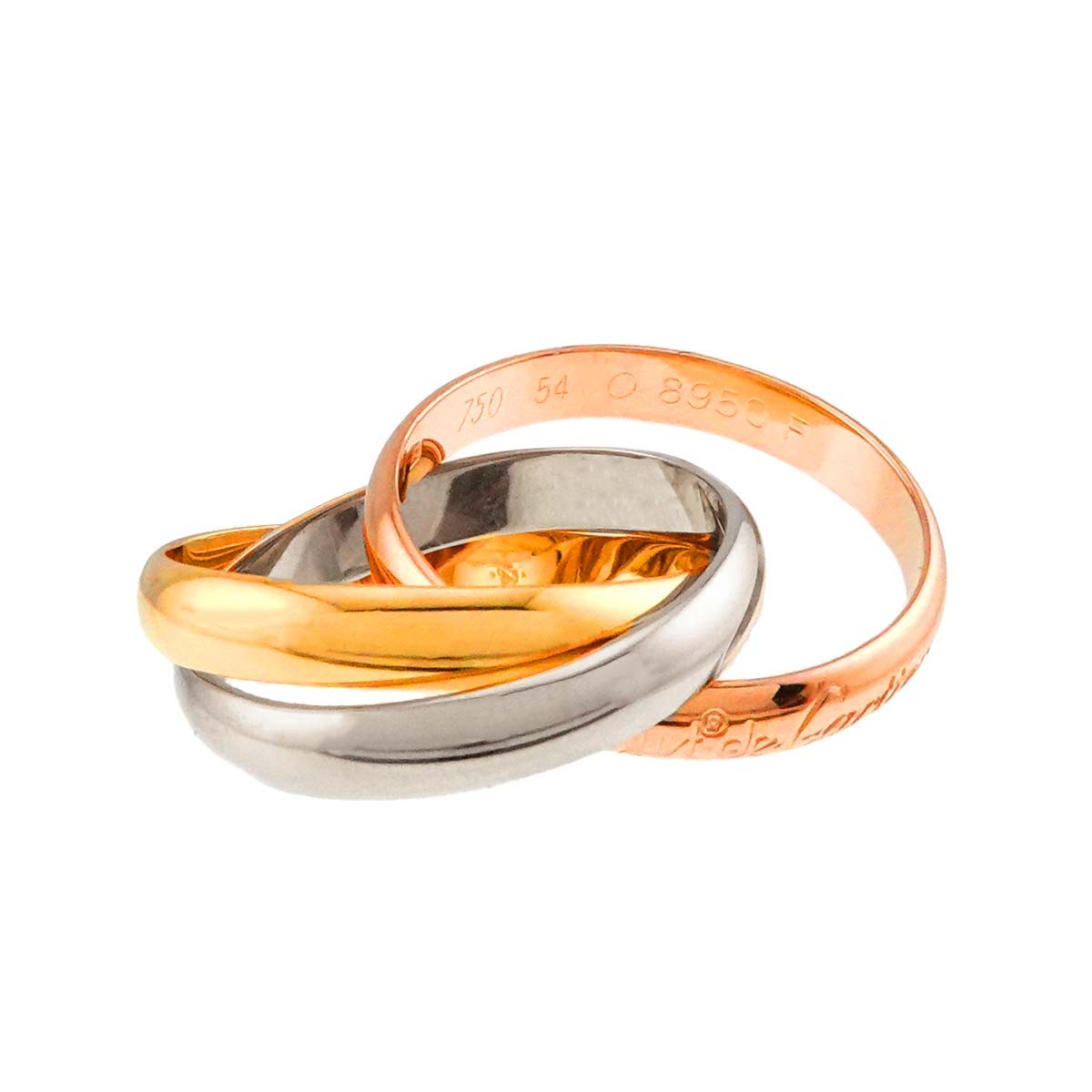 Cartier Cartier Trinity Ring MM 18K YG WG PG 750 Size54 6.5-6.75(US) 90295187