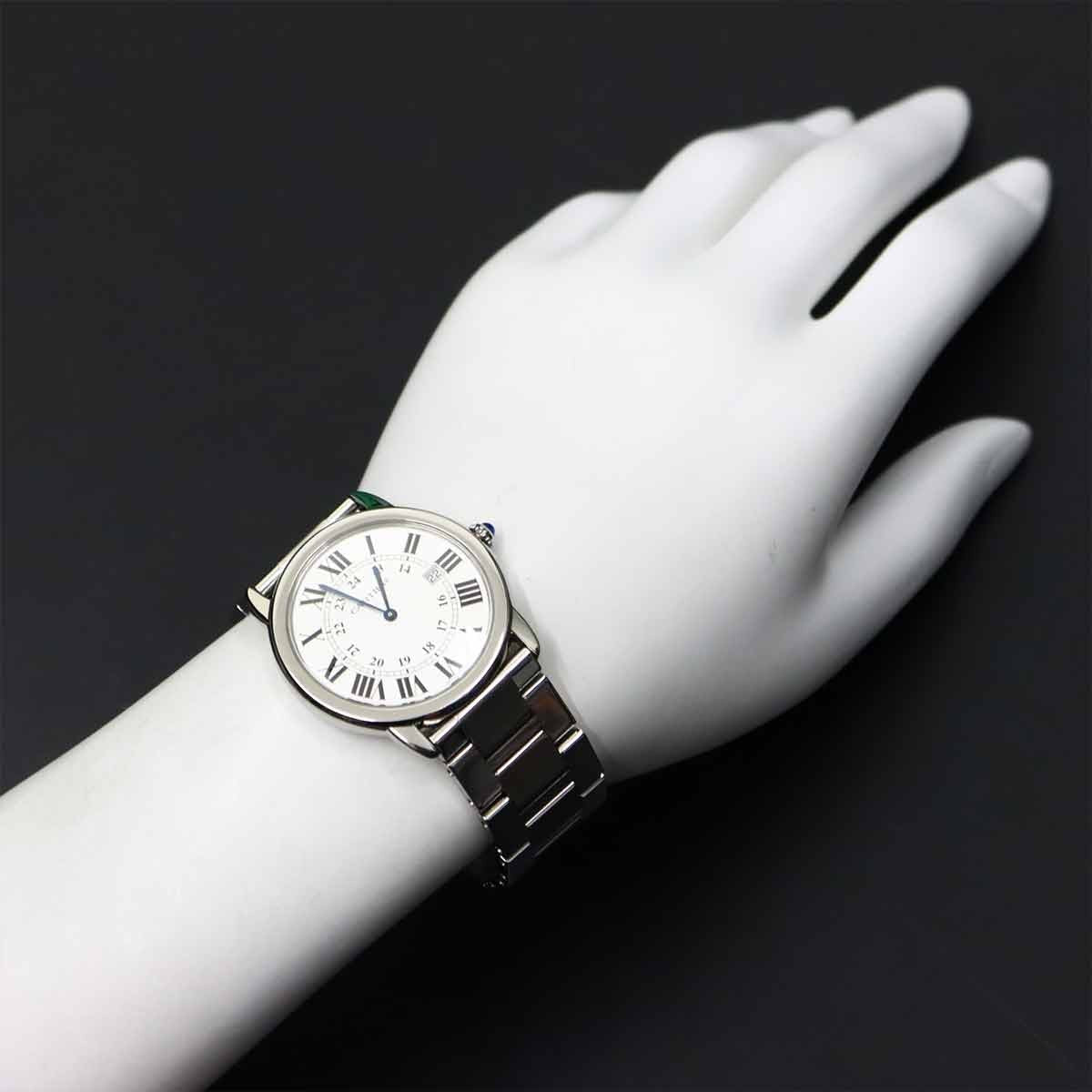Cartier Cartier Ronde Solo LM W6701005 Quartz Silver Dial Mens Watch 90292261