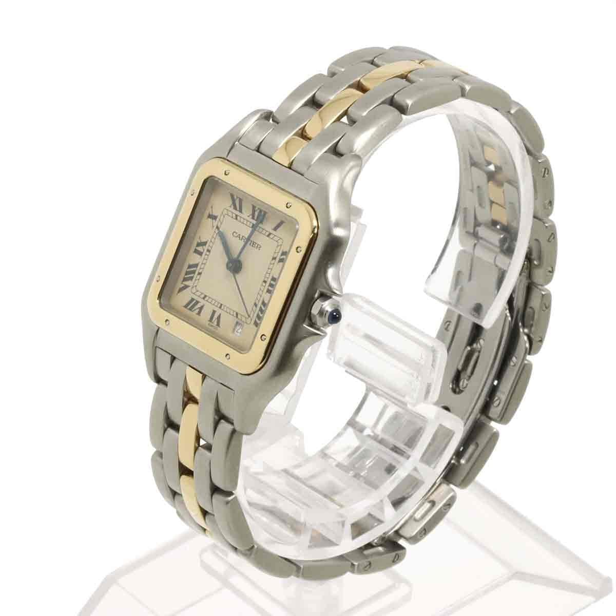 Cartier Cartier Panthere MM 1Row 83083242 YG Quartz Date Cream Dial Boys Watch 90319165
