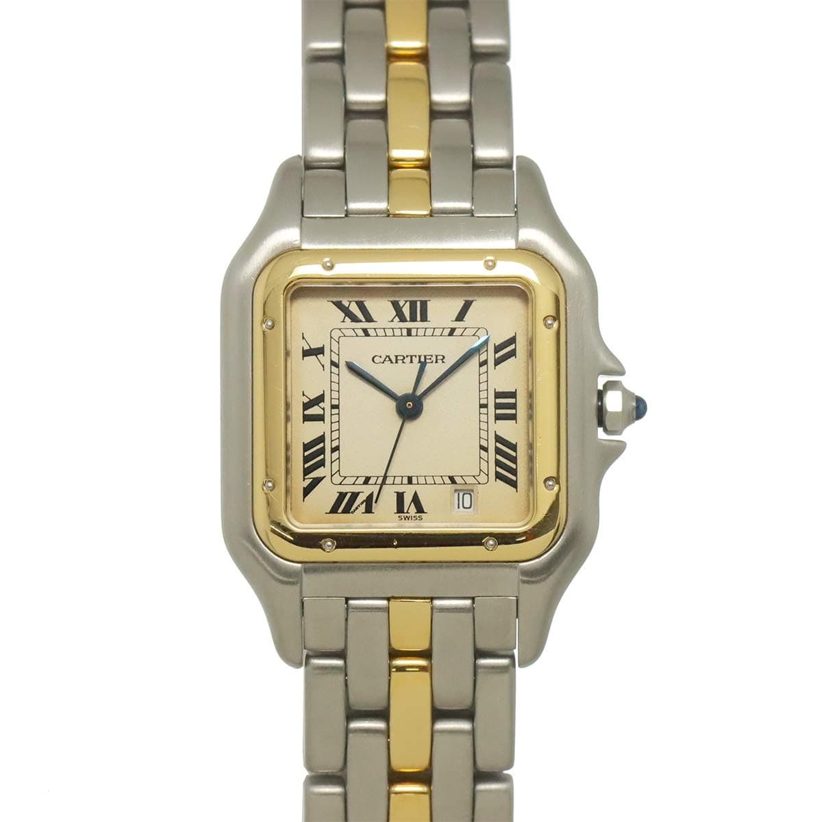 Cartier Cartier Panthere MM 1Row 83083242 YG Quartz Date Cream Dial Boys Watch 90319165