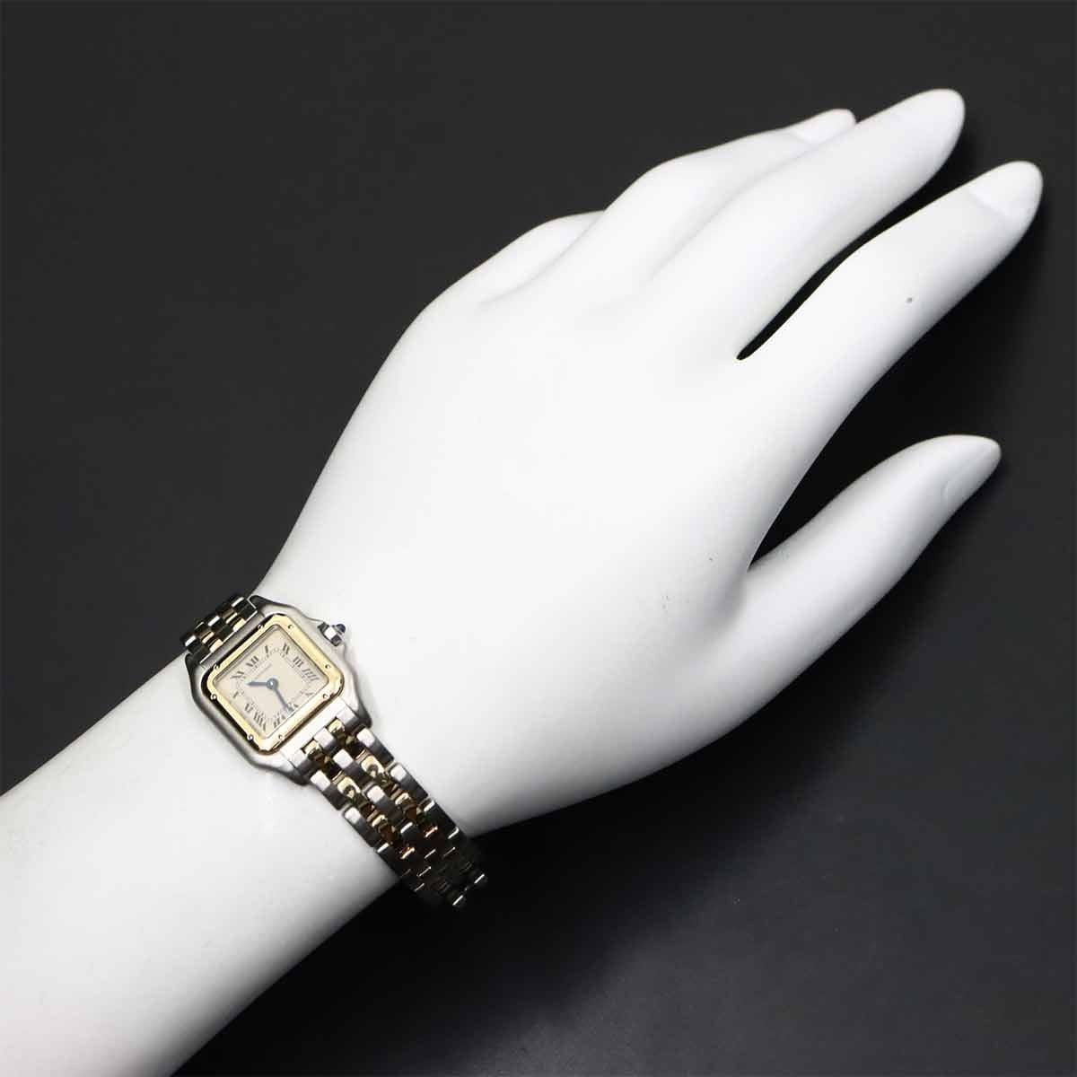 Cartier Cartier Panthere Two Row SM 84083242 Quartz Cream Dial K18YG Ladies 90300276