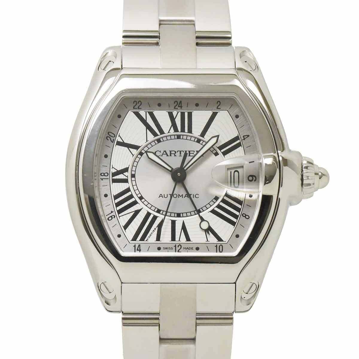 Cartier Cartier Roadster GMT W62032X6 Date Automatic Silver Dial Mens Watch 90280236