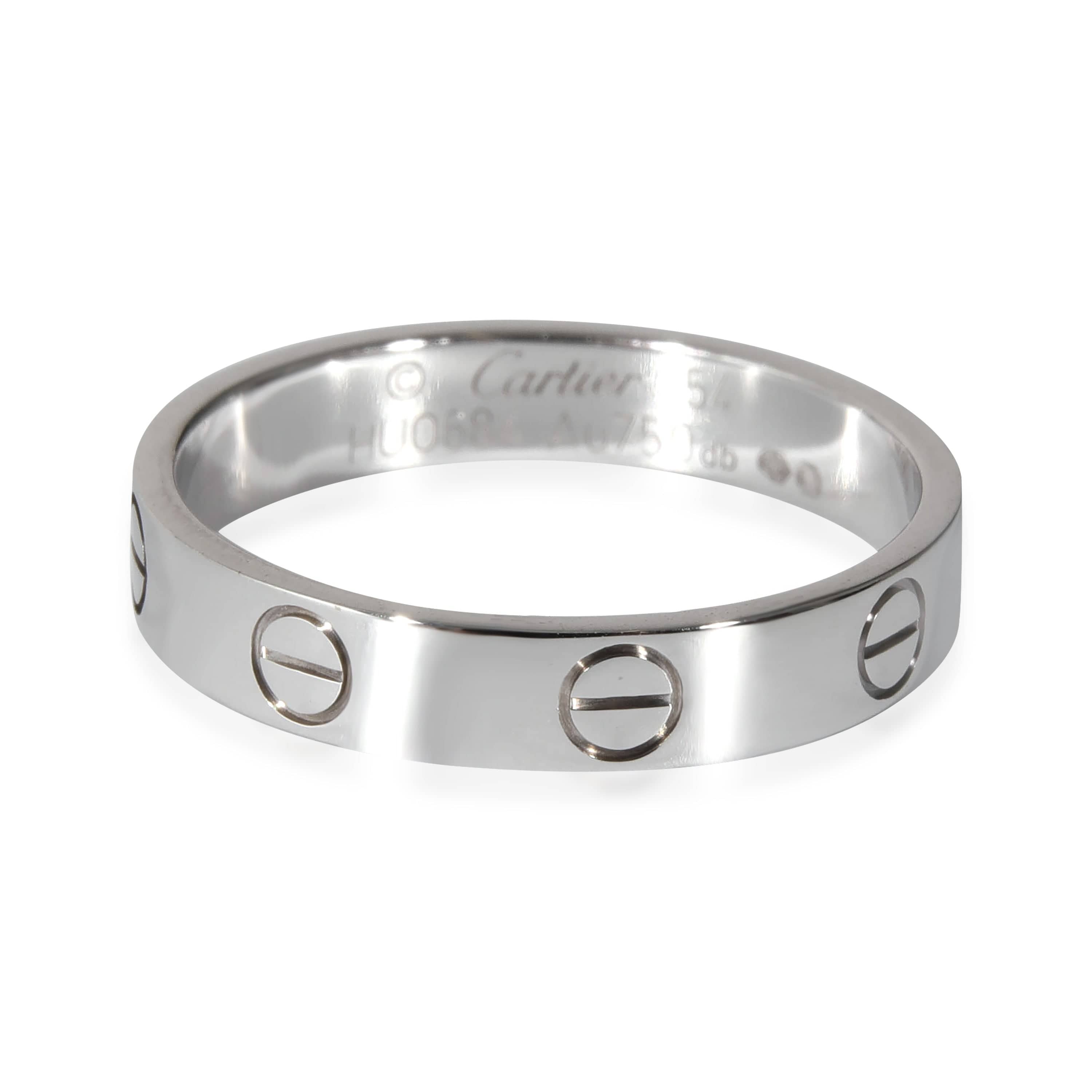 Cartier Love Wedding Band in 18k White Gold LuxuryPromise
