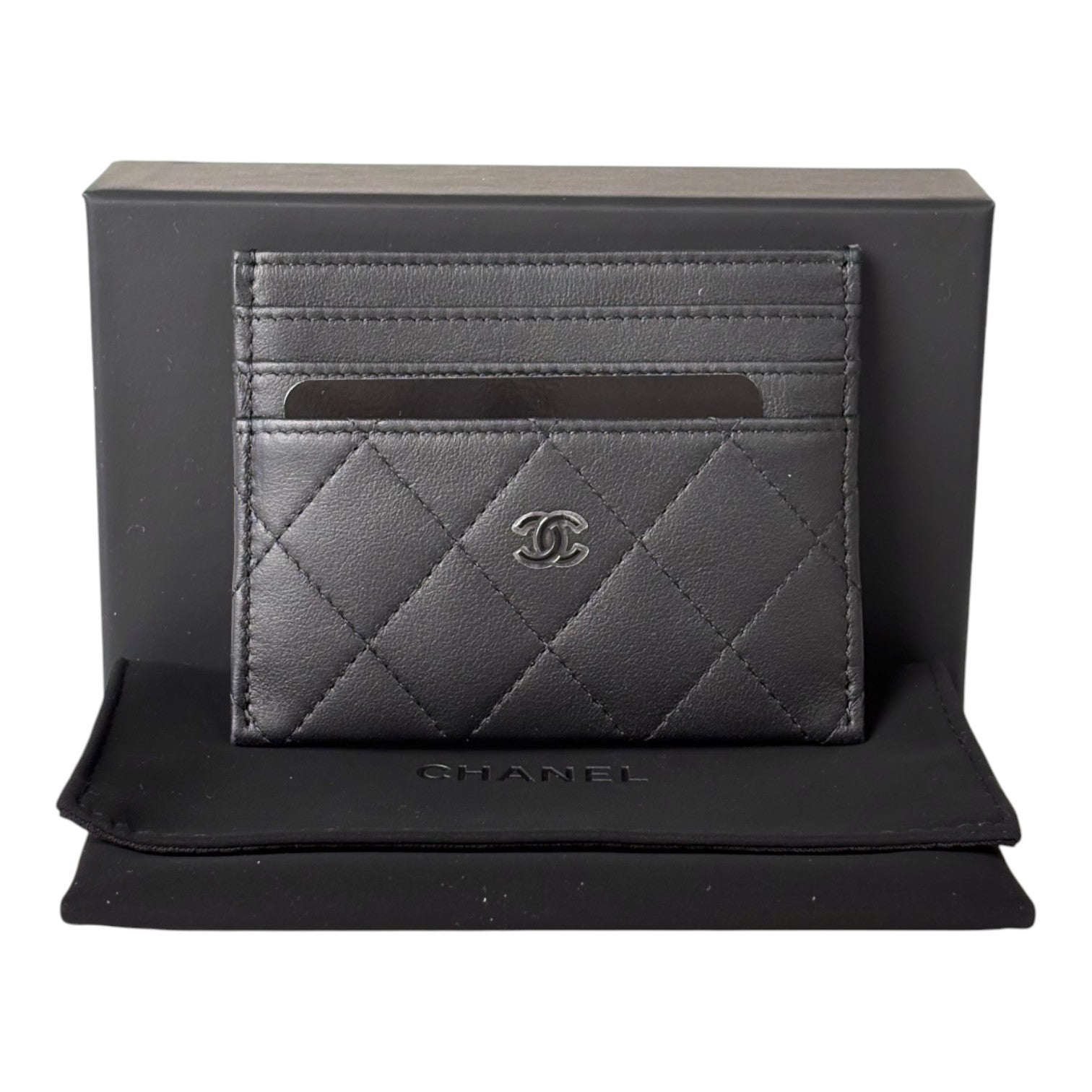 Chanel So Black Card Holder