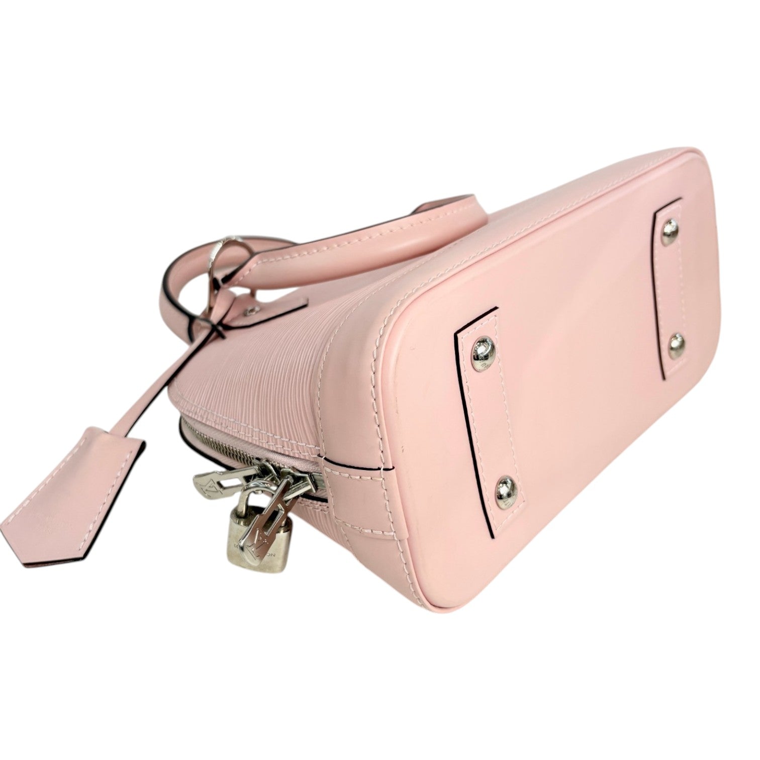Louis Vuitton Pink Alma BB in Epi Leather Bag with Strap