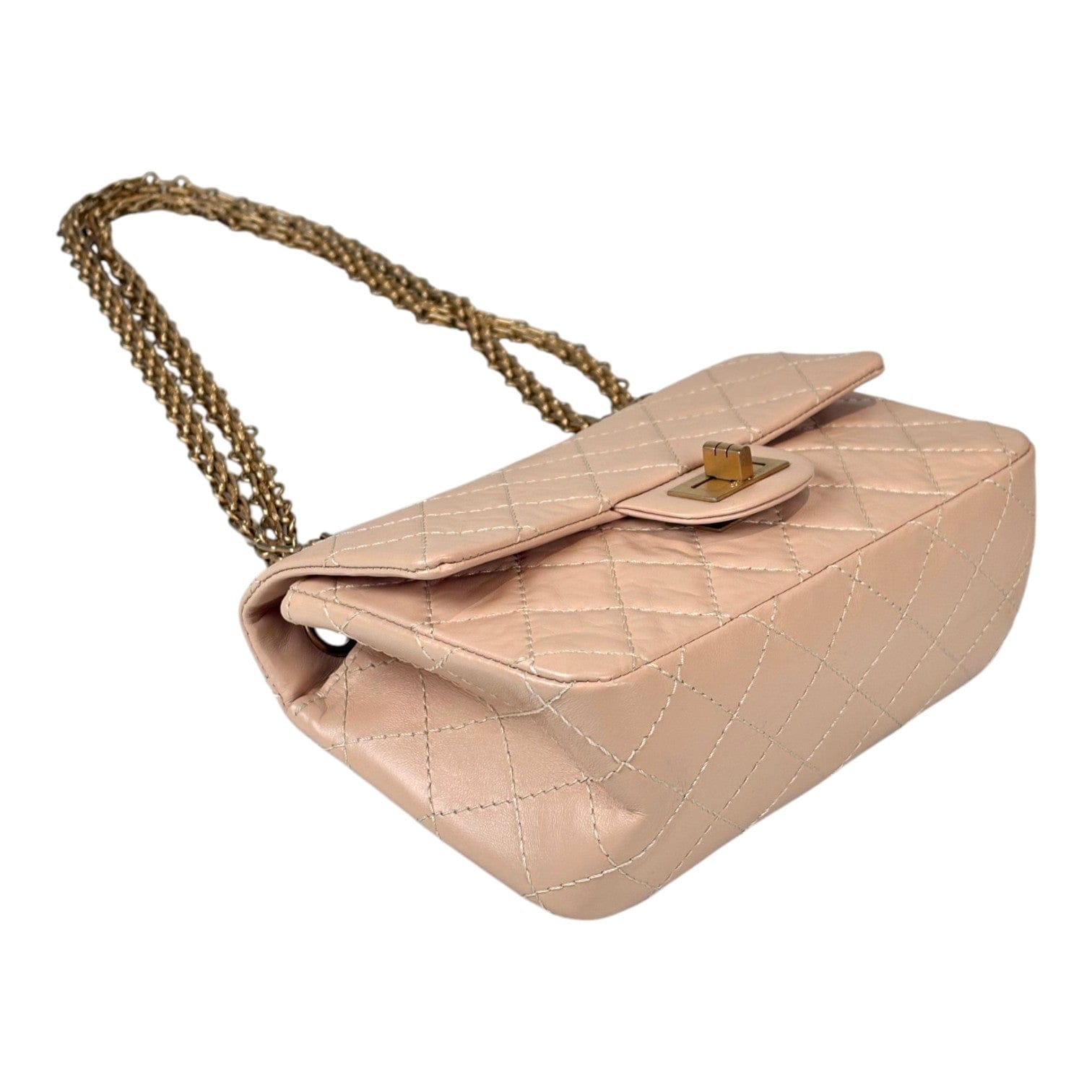Chanel Reissue Mini Cream Chain Bag with GHW