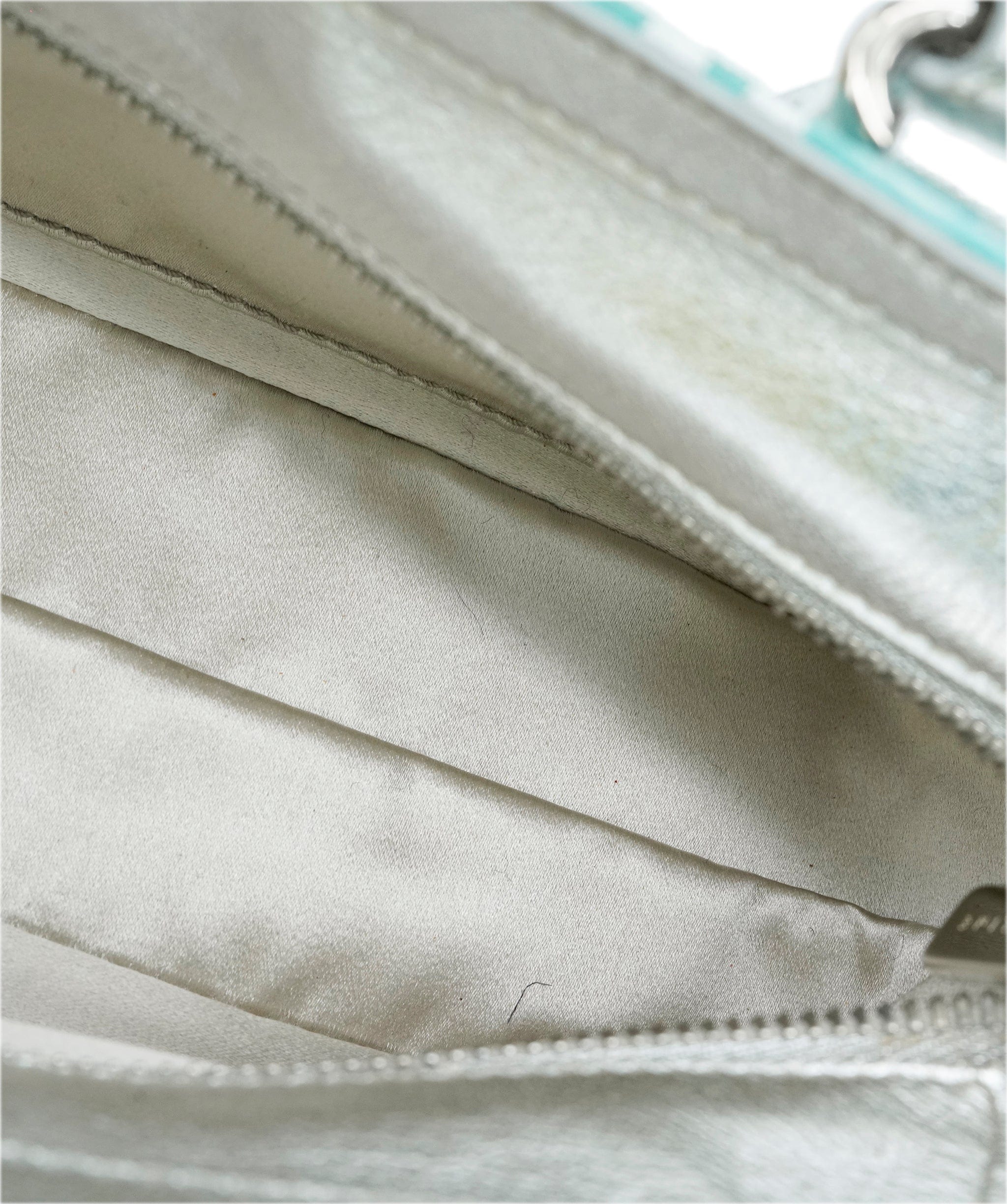 Celine CELINE Hand Bag Suede Light Blue Auth 65527 DBXS1661