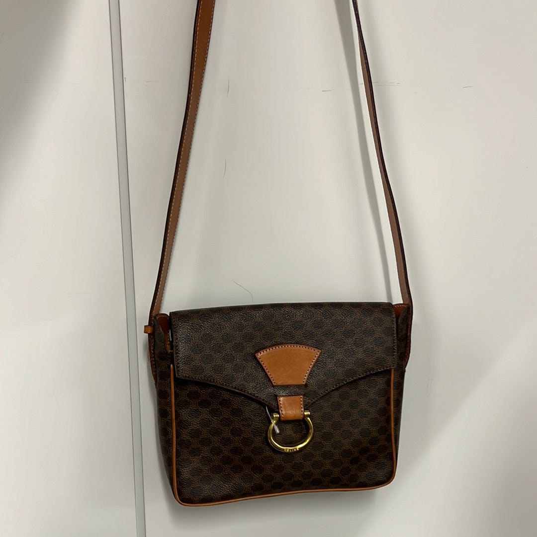CELINE CELINE Macadam Shoulder Bag PVC Brown G B0321B7G8W