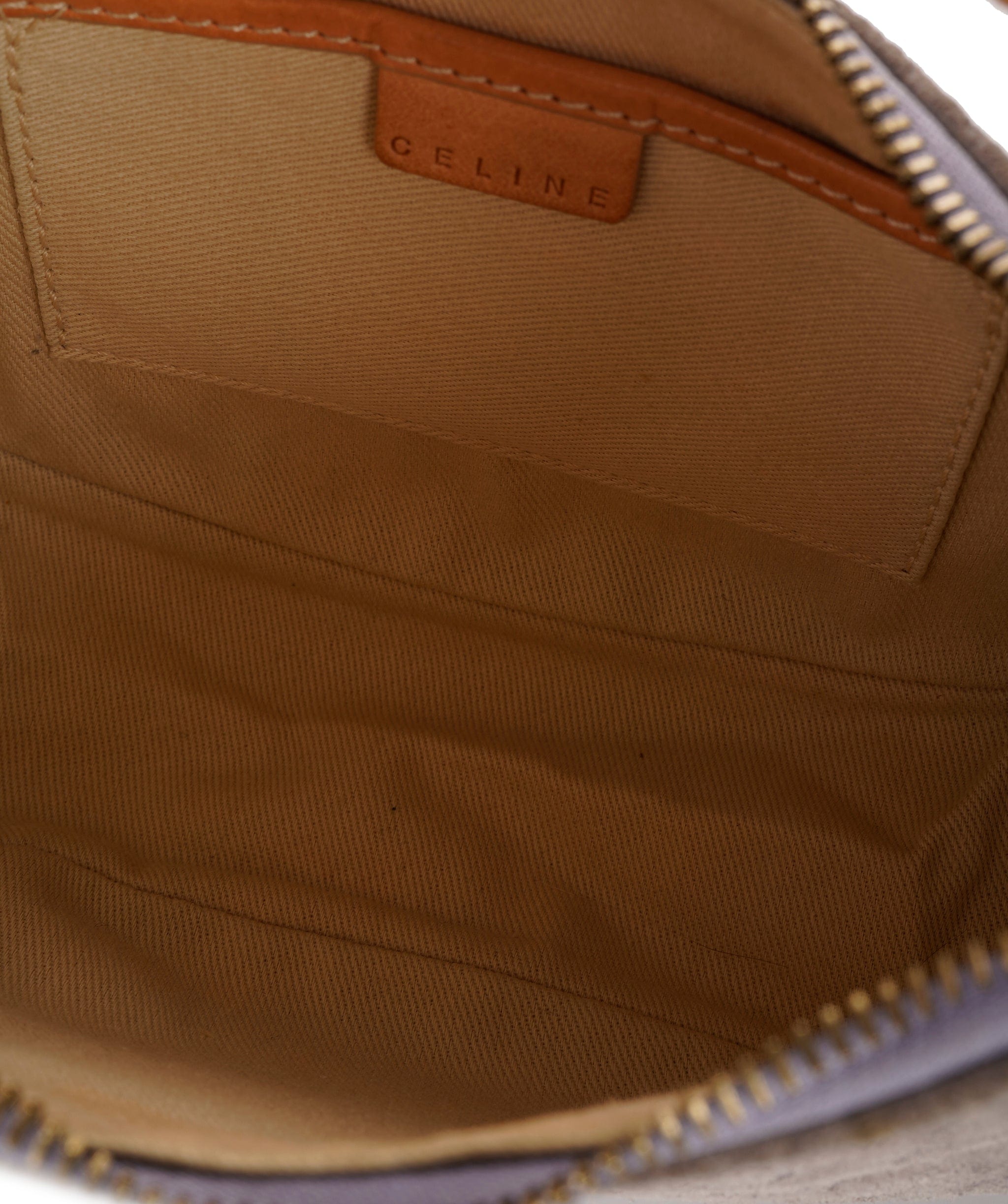 Celine Celine suede half moon shoulder bag - AJC0843