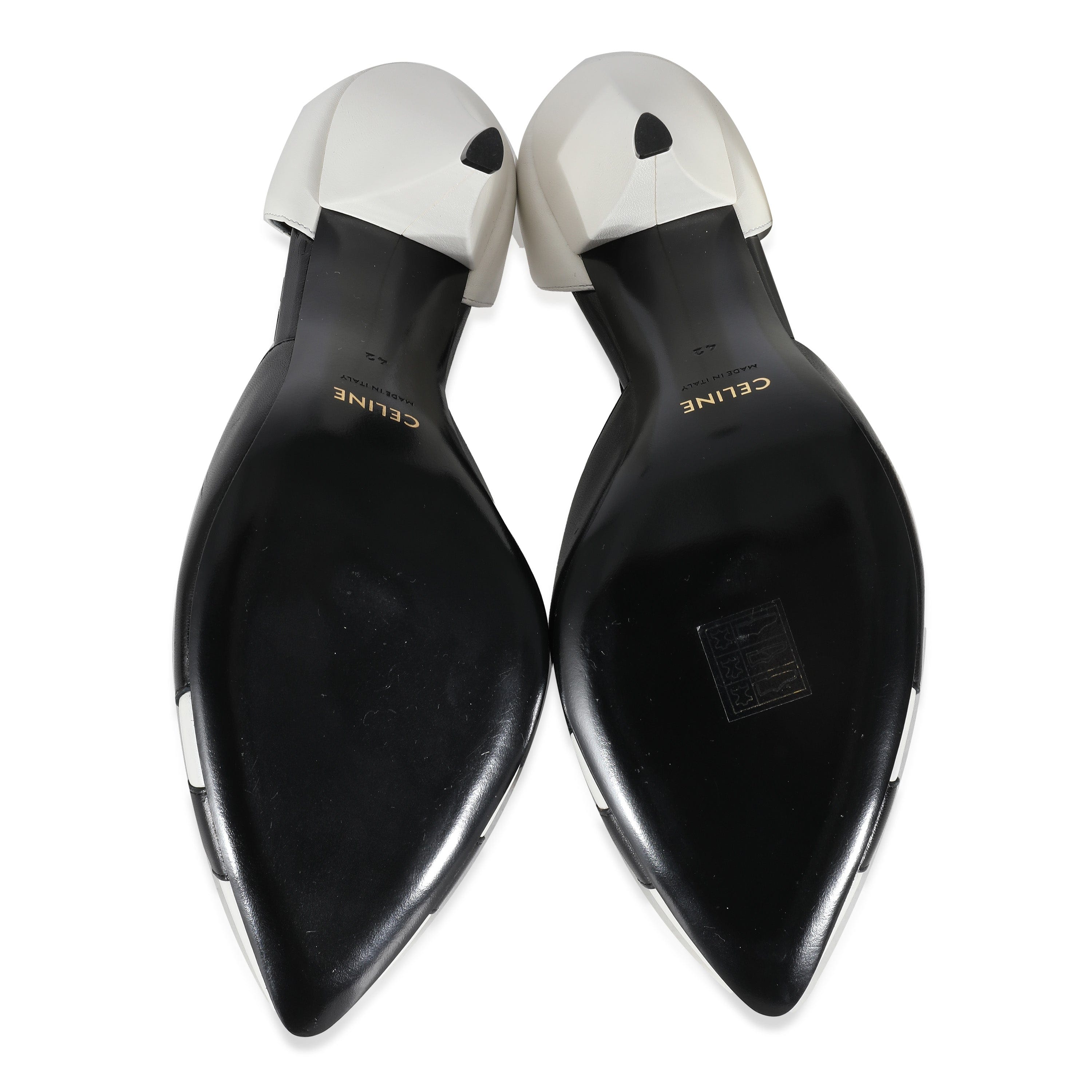 Celine Celine Leather Colorblock Pattern D'Orsay Pumps Size 42 ULC1005