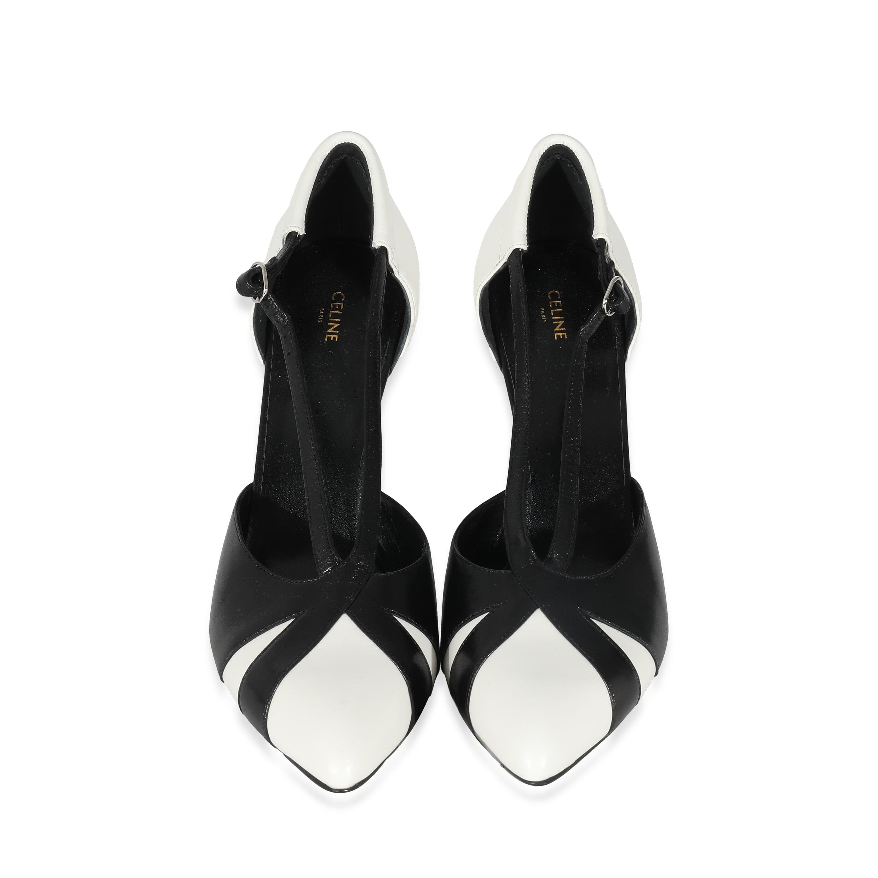 Celine Celine Leather Colorblock Pattern D'Orsay Pumps Size 42 ULC1005