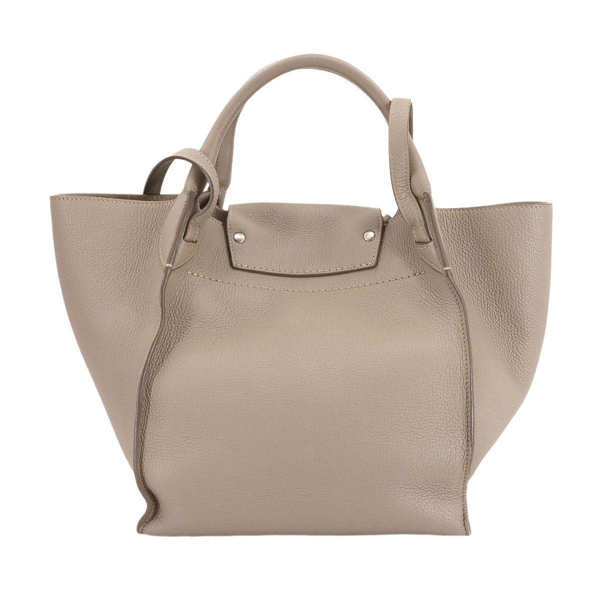 CELINE CELINE Big Bag Small With Longstrap Hand Shoulder Bag Leather Beige 90304134