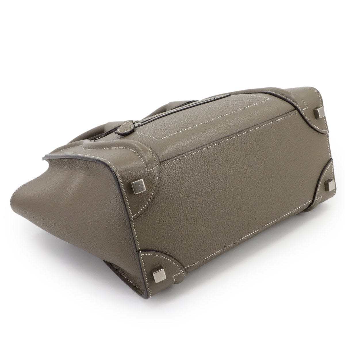 CELINE CELINE Luggage Micro Shopper Hand Bag Leather Souris 167793 Purse 90301570