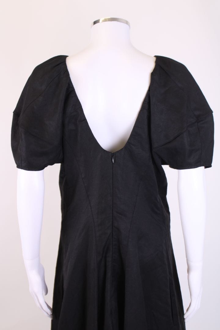 Celine Celine S/S Puff Sleeve Dress Black M