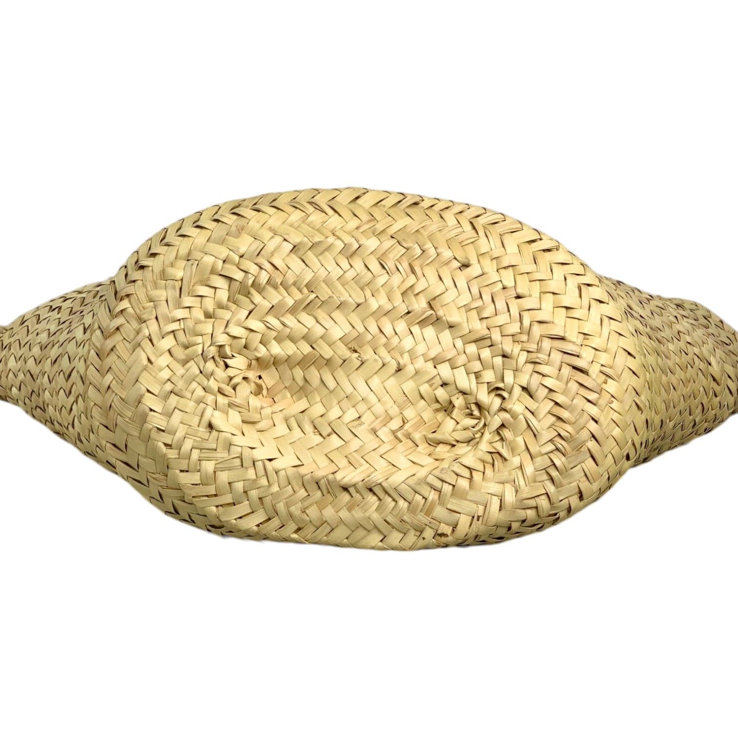 Celine Celine Classic Panier In Palm Leaves And Calfskin