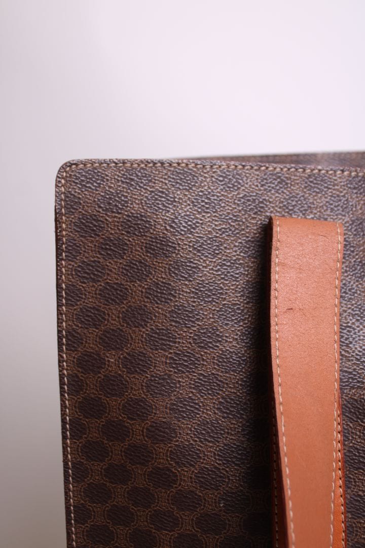 Celine Celine Macadam Shopper Tote Brown