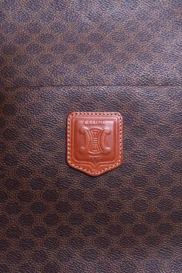 Celine Celine Macadam Shopper Tote Brown