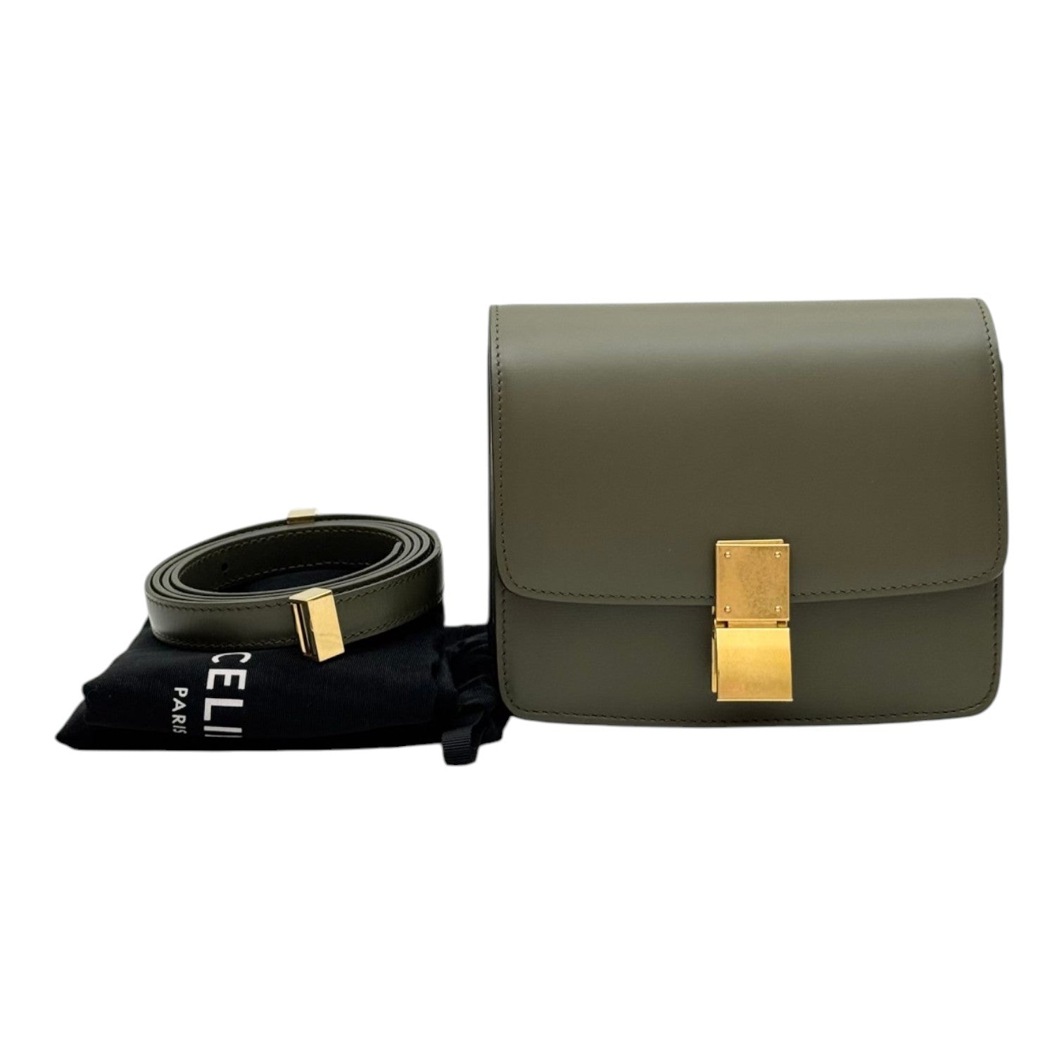 Celine Celine Olive Small Classic Box Bag