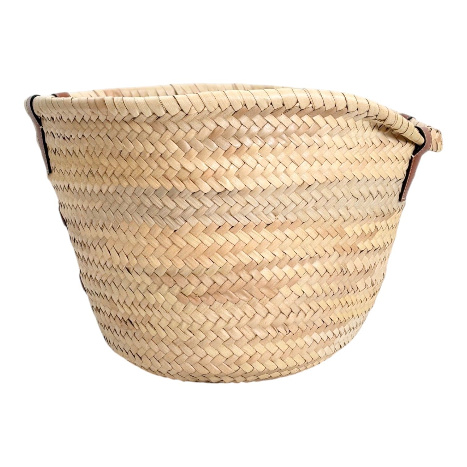 Celine Celine Palm Leaf Calfskin Triomphe Teen Panier Tan Bag