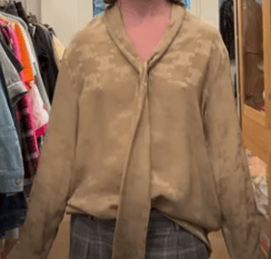 CELINE CÉLINE Beige triump silk shirt AGC3802