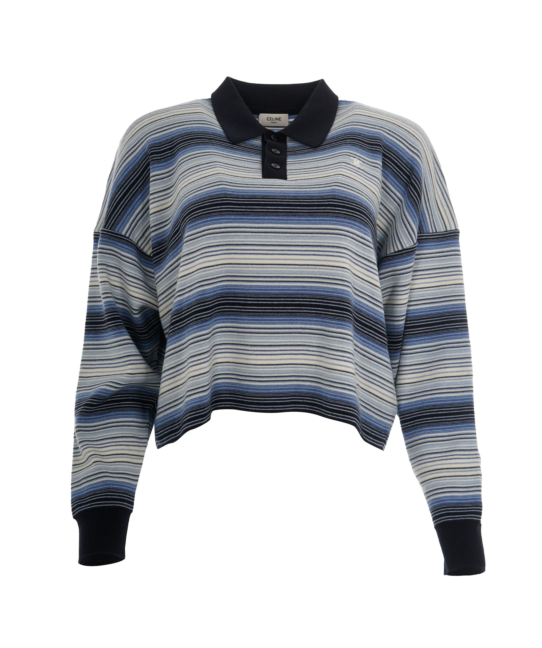 Celine Celine Blue Striped Logo Jumper ALL1076