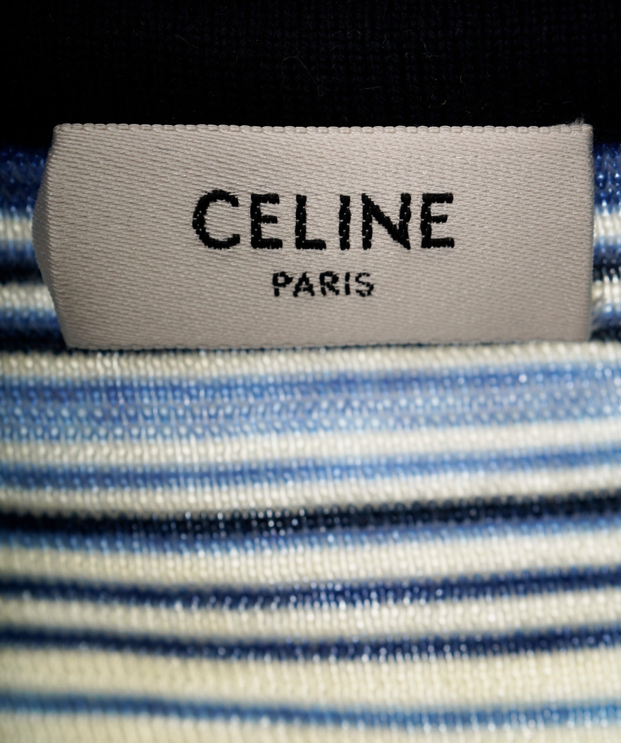 Celine Celine Blue Striped Logo Jumper ALL1076