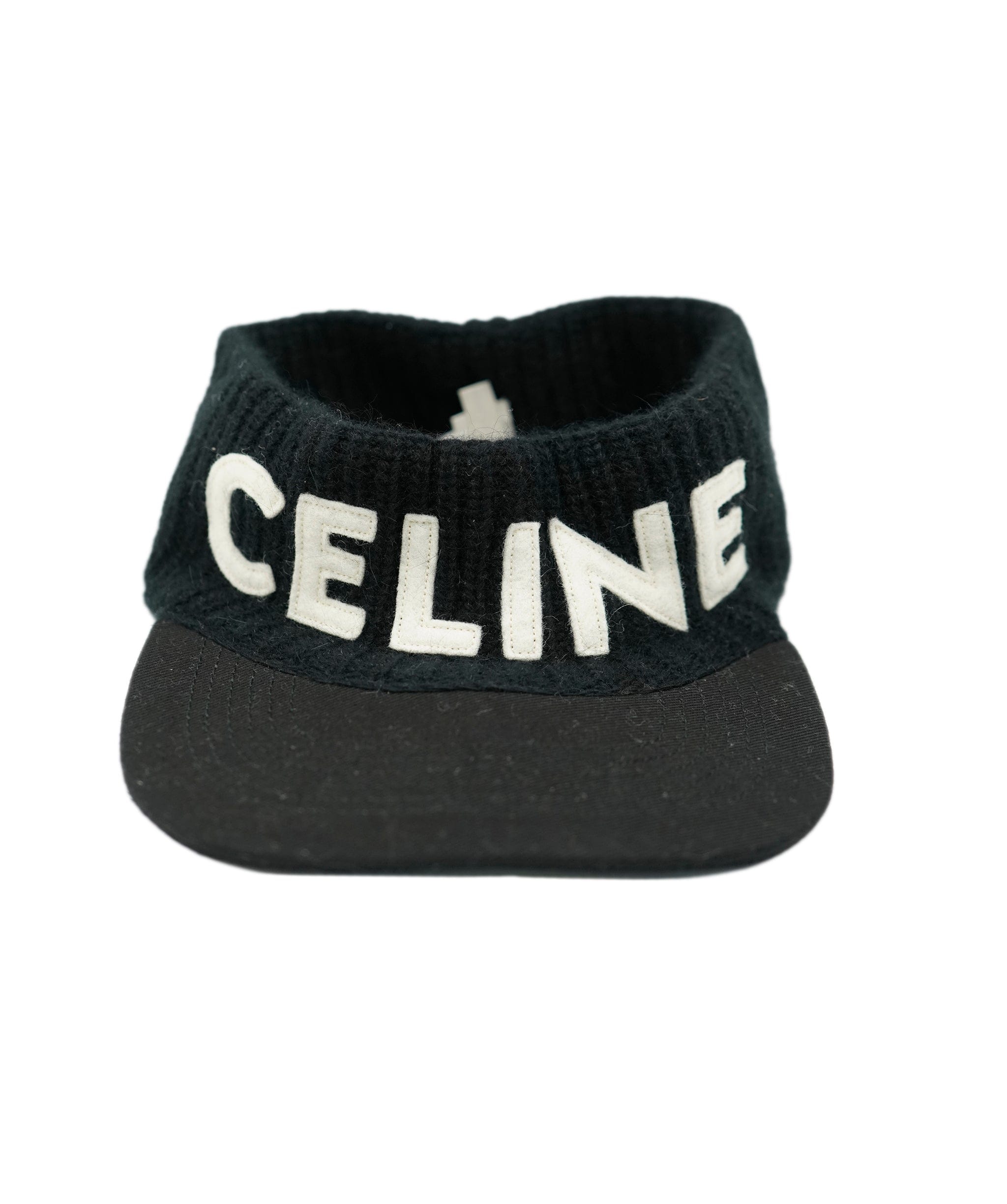 Celine Celine Logo Visor Black Wool ABL0044
