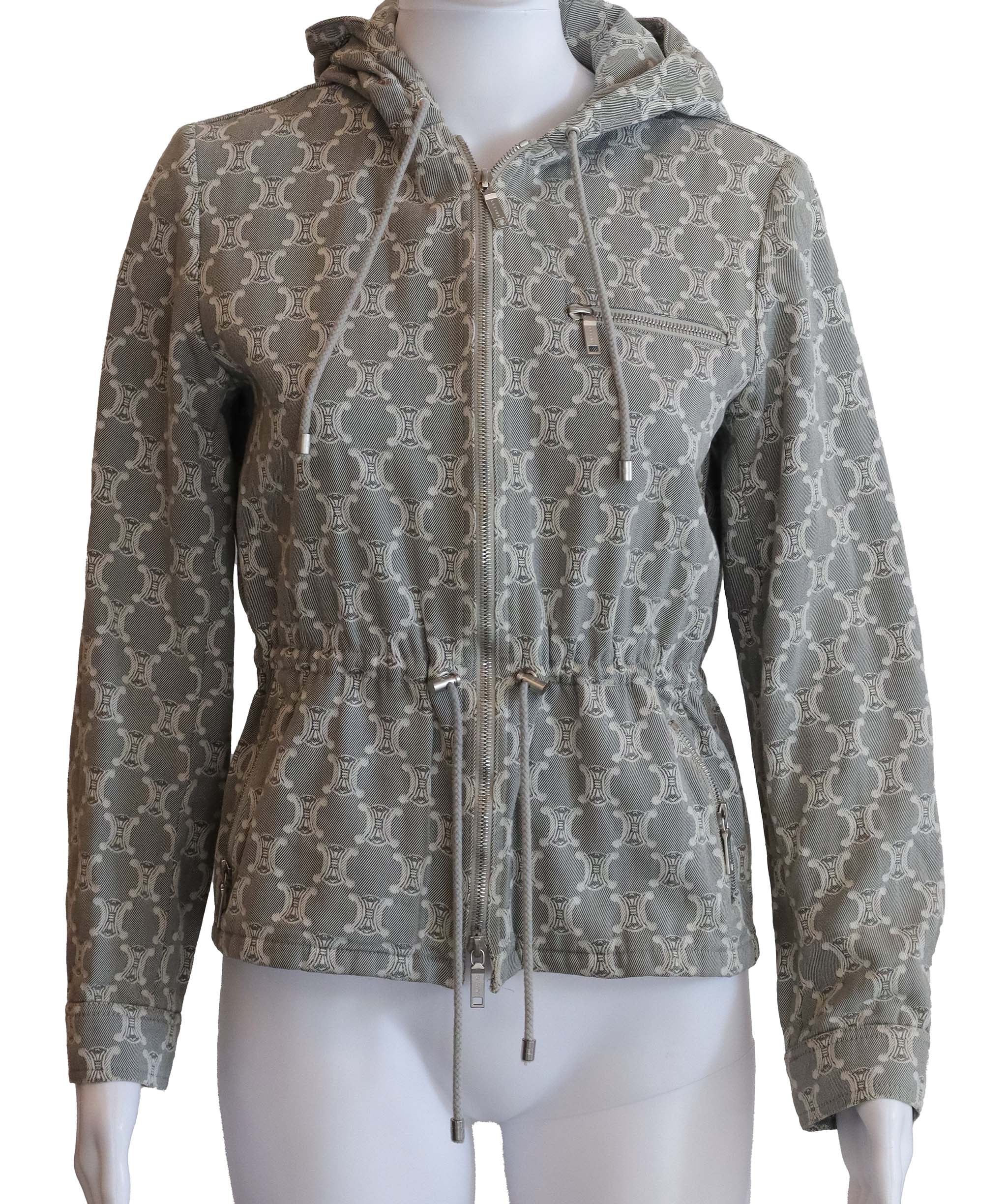 Celine Celine Macadam Denim Jacket Gray Hoodie DXBK0154