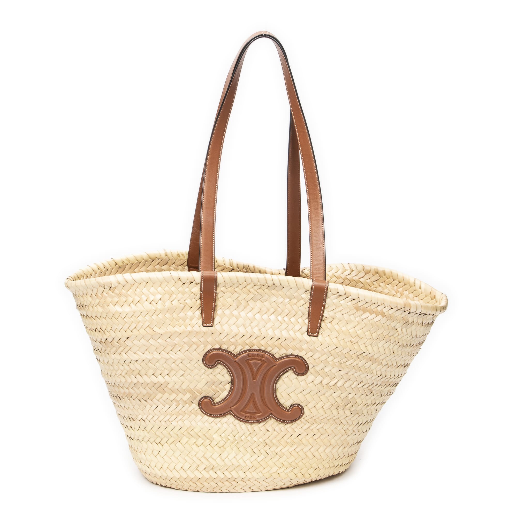 Celine Celine Beige/Tan Canvas Large Triomphe Panier ABB4144
