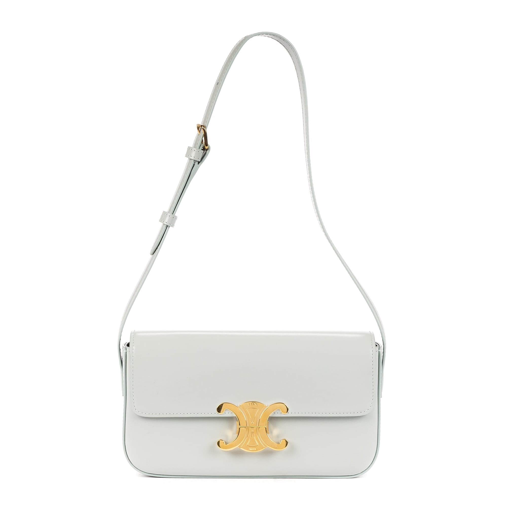 Celine Celine Grey Calf Leather Teen Triomphe Azul EAH3087