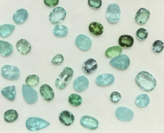 Neon apple Green & Blue Paraiba (price per 1 stone) DXBCS3629