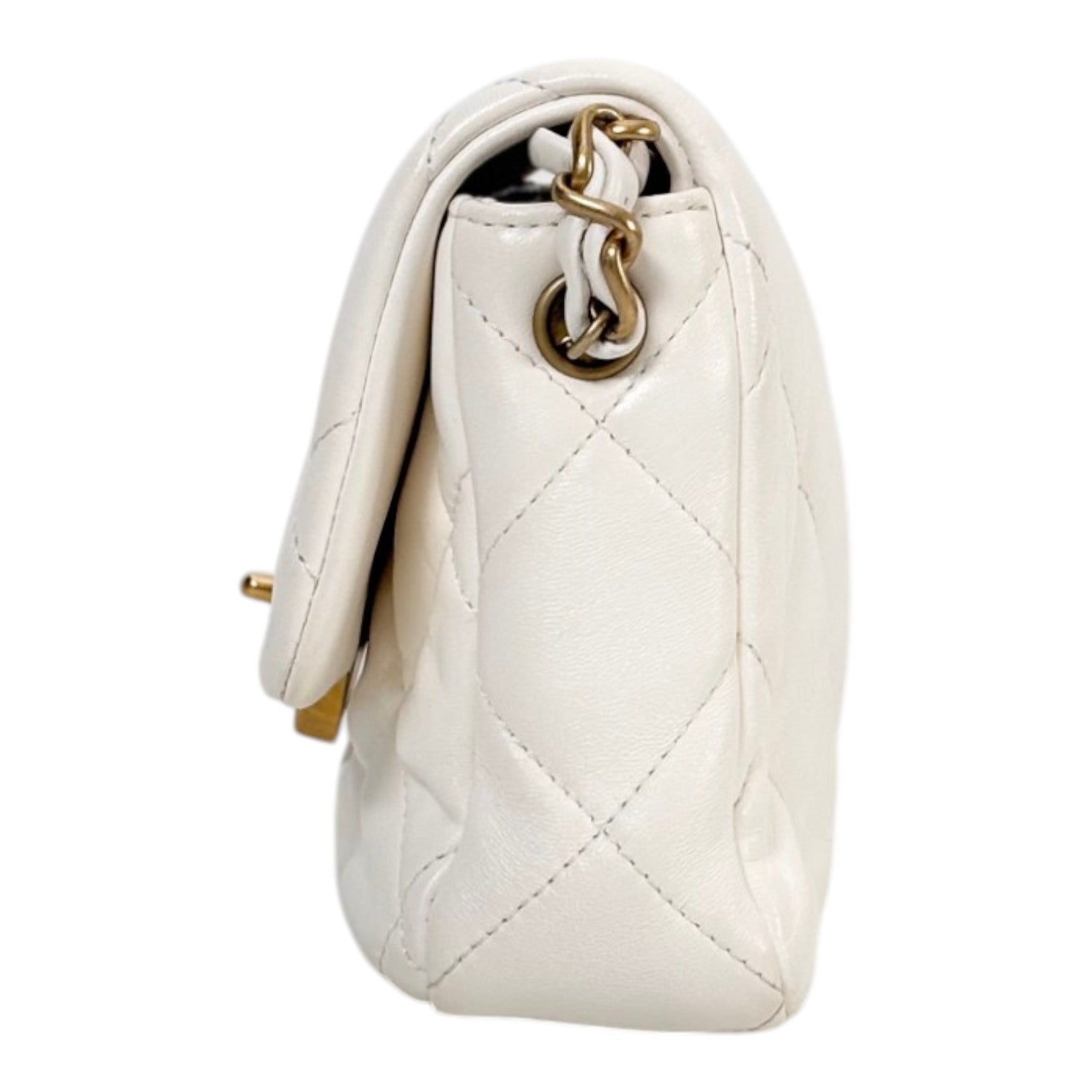 Chanel Small Coco CC Love Heart Flap Bag with Gold Hardware