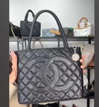 Chanel C26022861 Chanel Medallion Tote Black Caviar