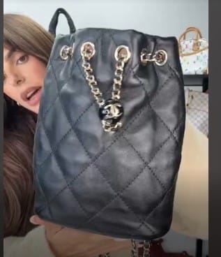 Chanel C26030634 Chanel Mini Backpack Black Calfskin