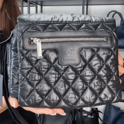 Chanel C26041053 Chanel Cocococoon Sma Black Nylon
