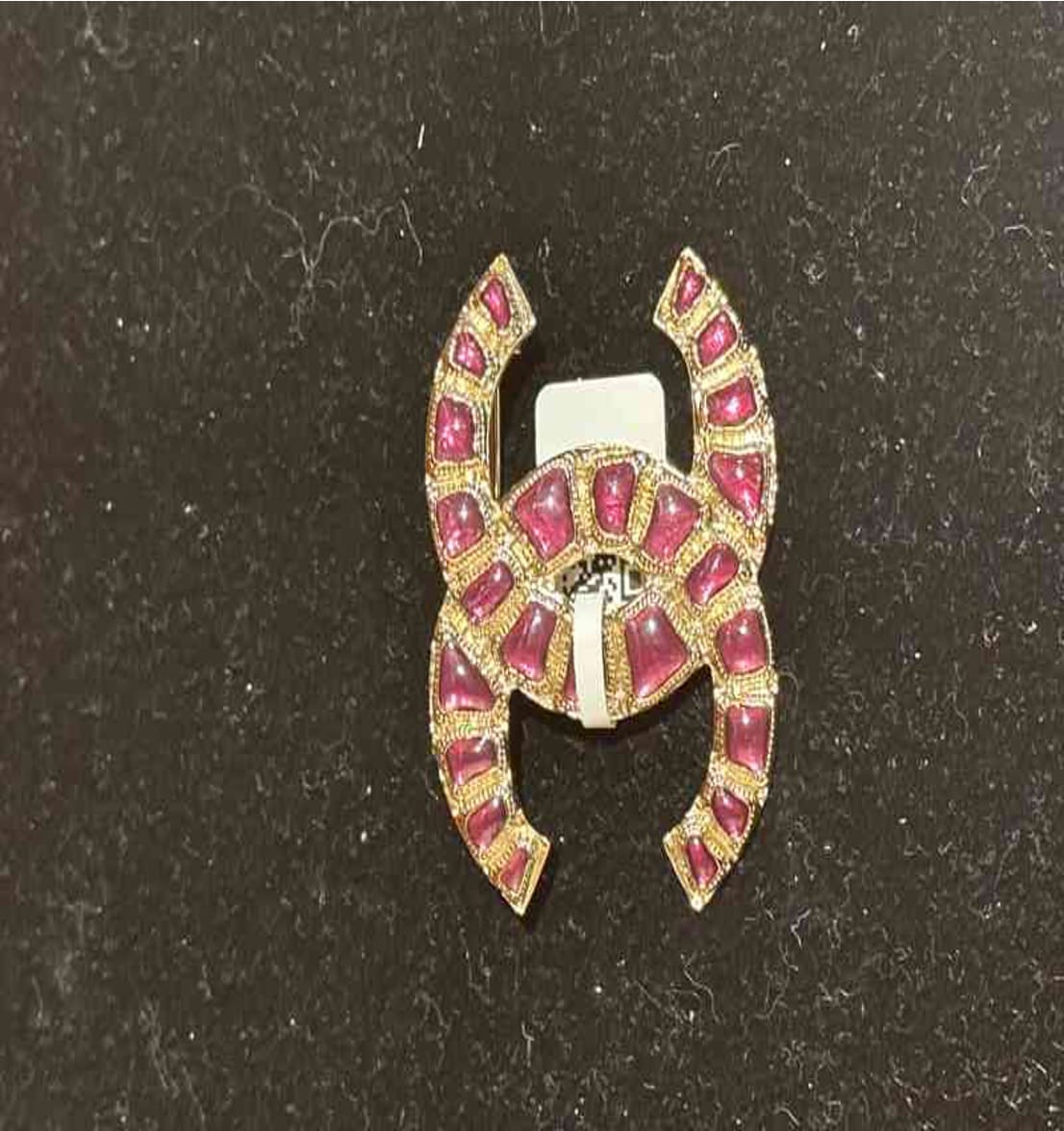 Chanel CHANEL 2019 Egyptian Purple Double C Brooch (Medium) NC605015