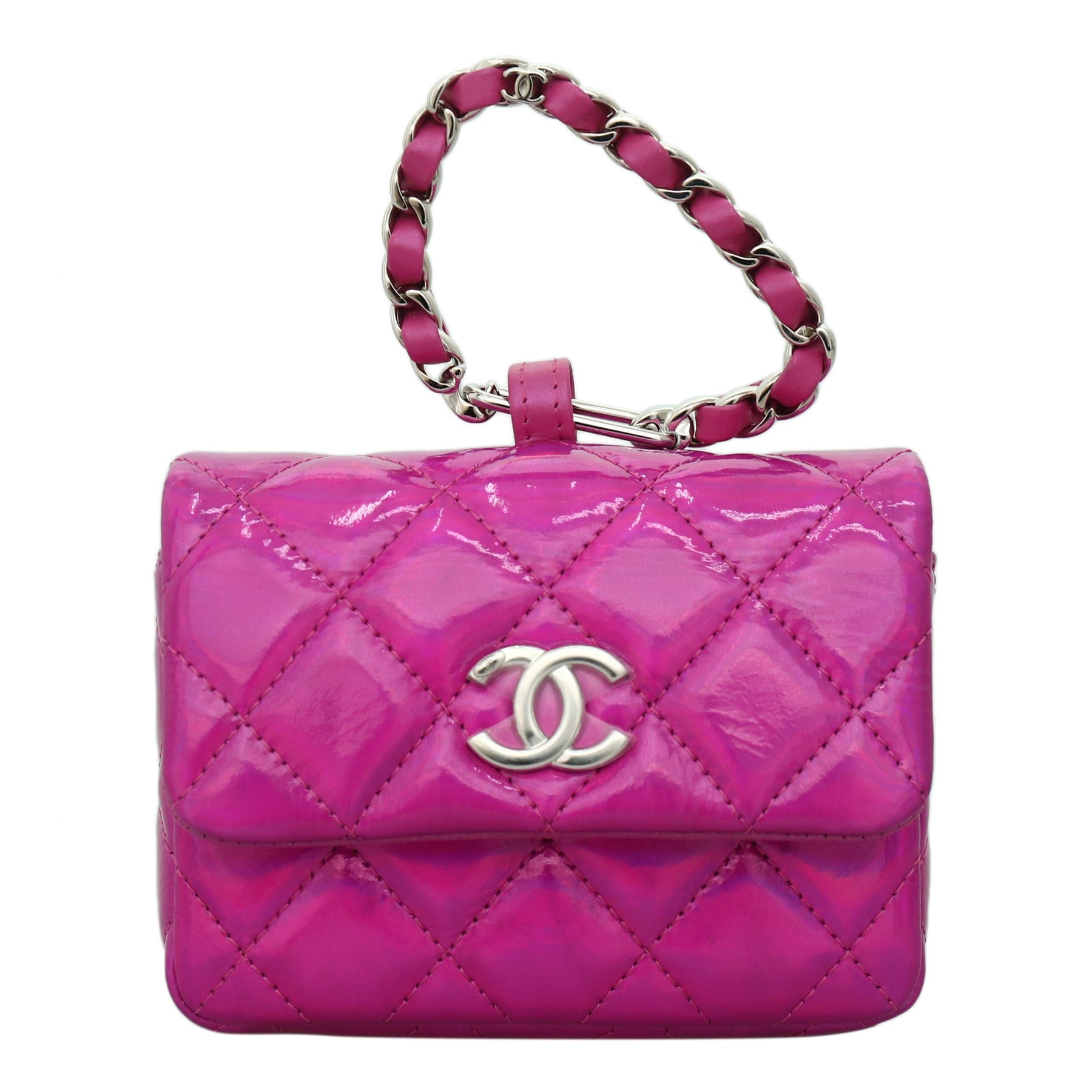 Chanel Chanel 24C Metallic Hook Card Holder