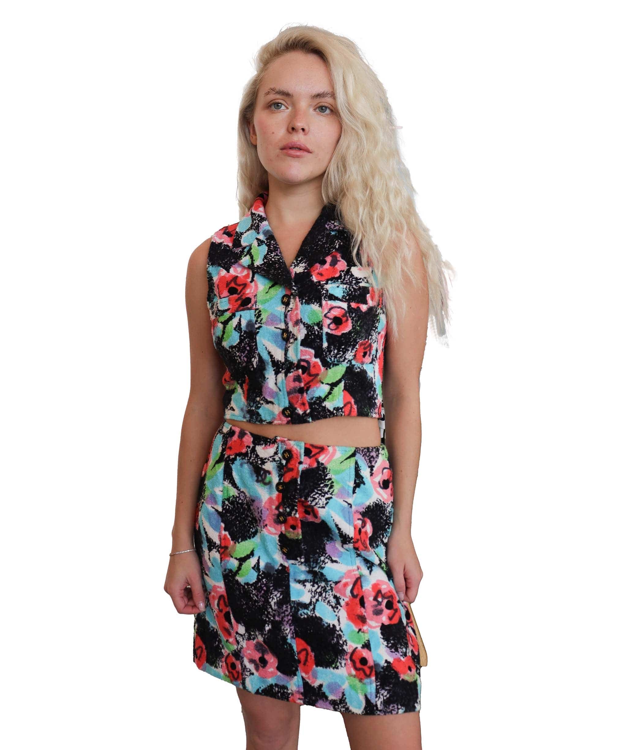 Chanel chanel 97P blue floral camellia graffiti set P07986 DXBS2538