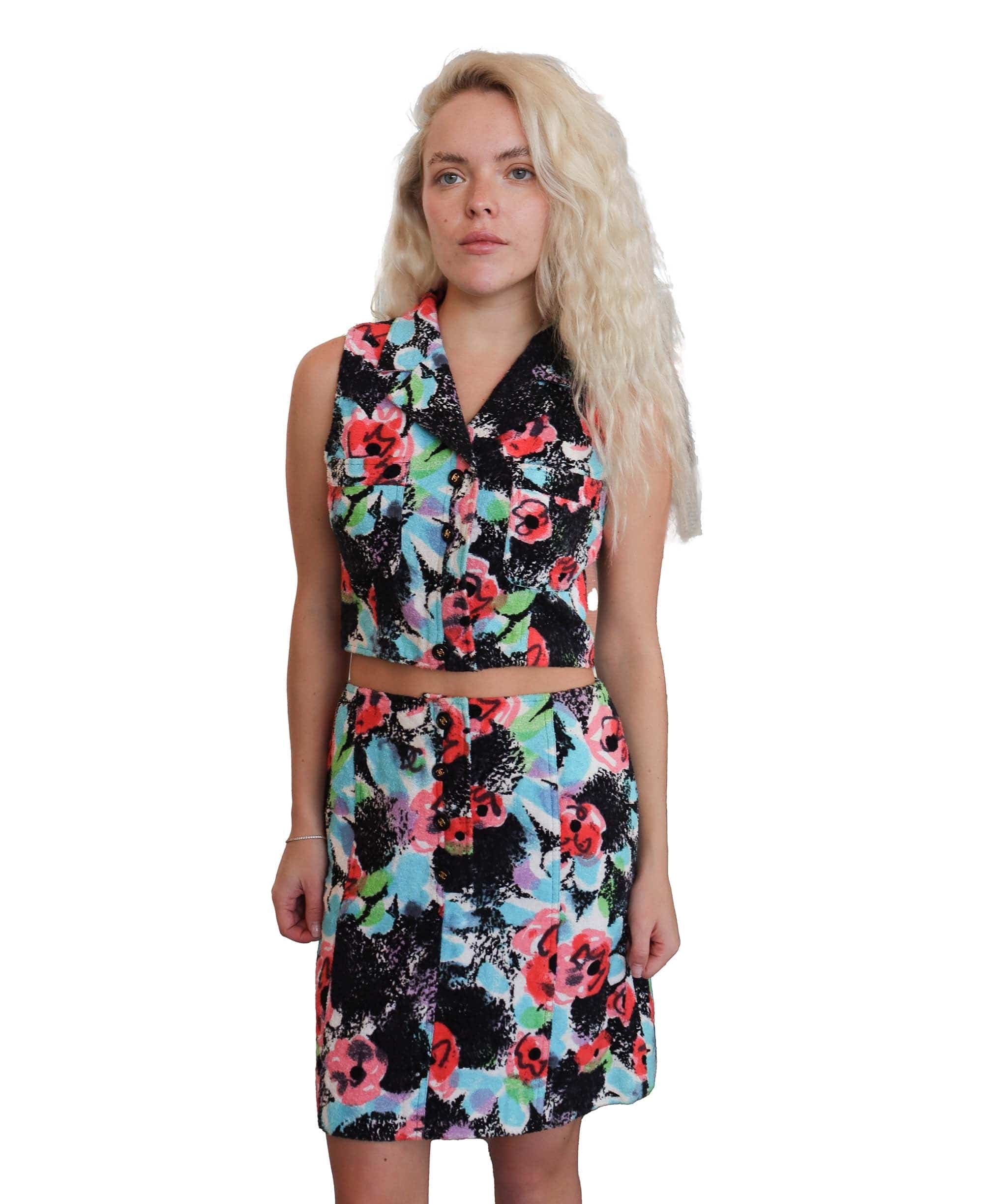 Chanel chanel 97P blue floral camellia graffiti set P07986 DXBS2538