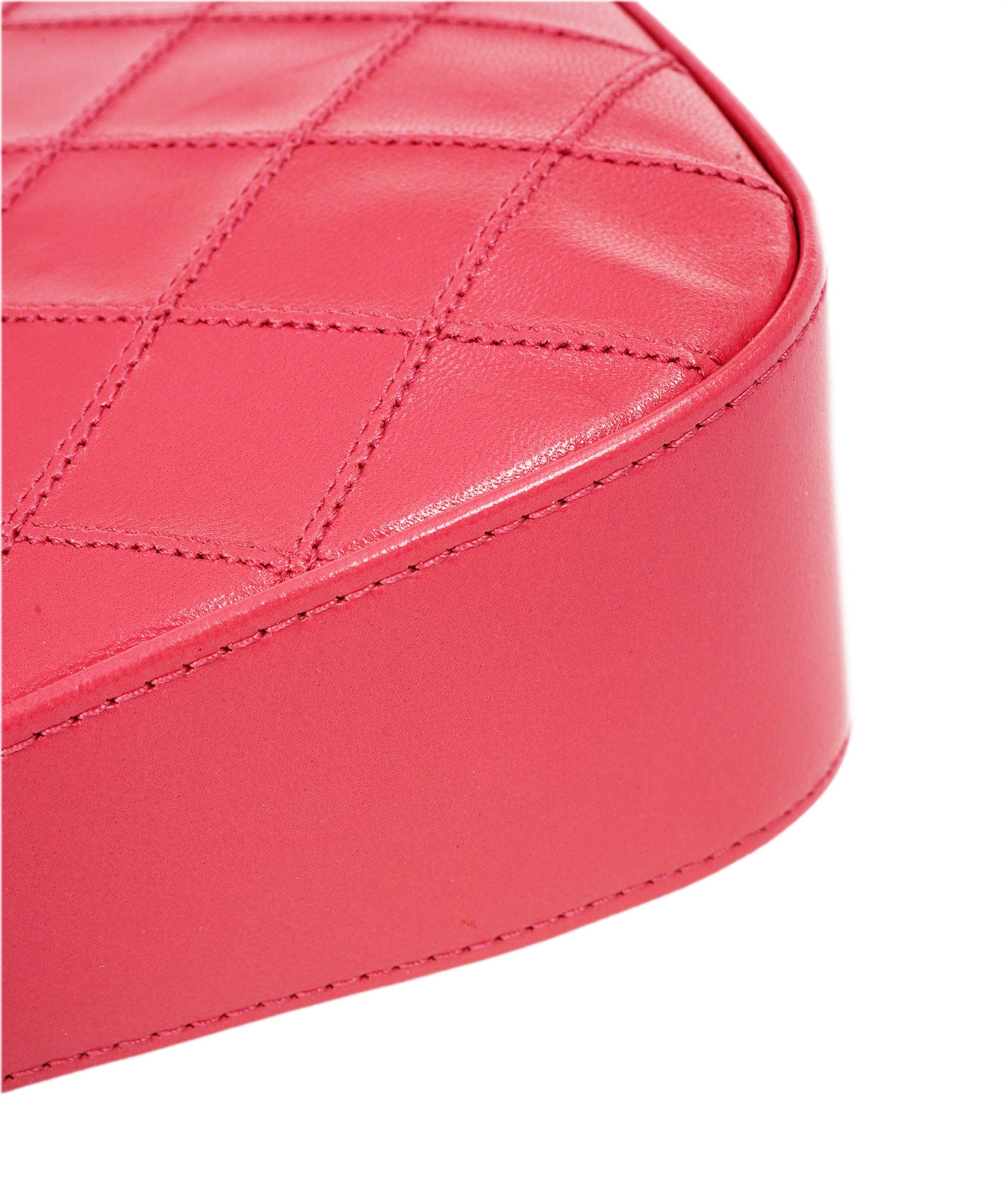 Chanel CHANEL Bicolore Chain Accessory Pouch Lamb Skin Pink CC DBXS1767