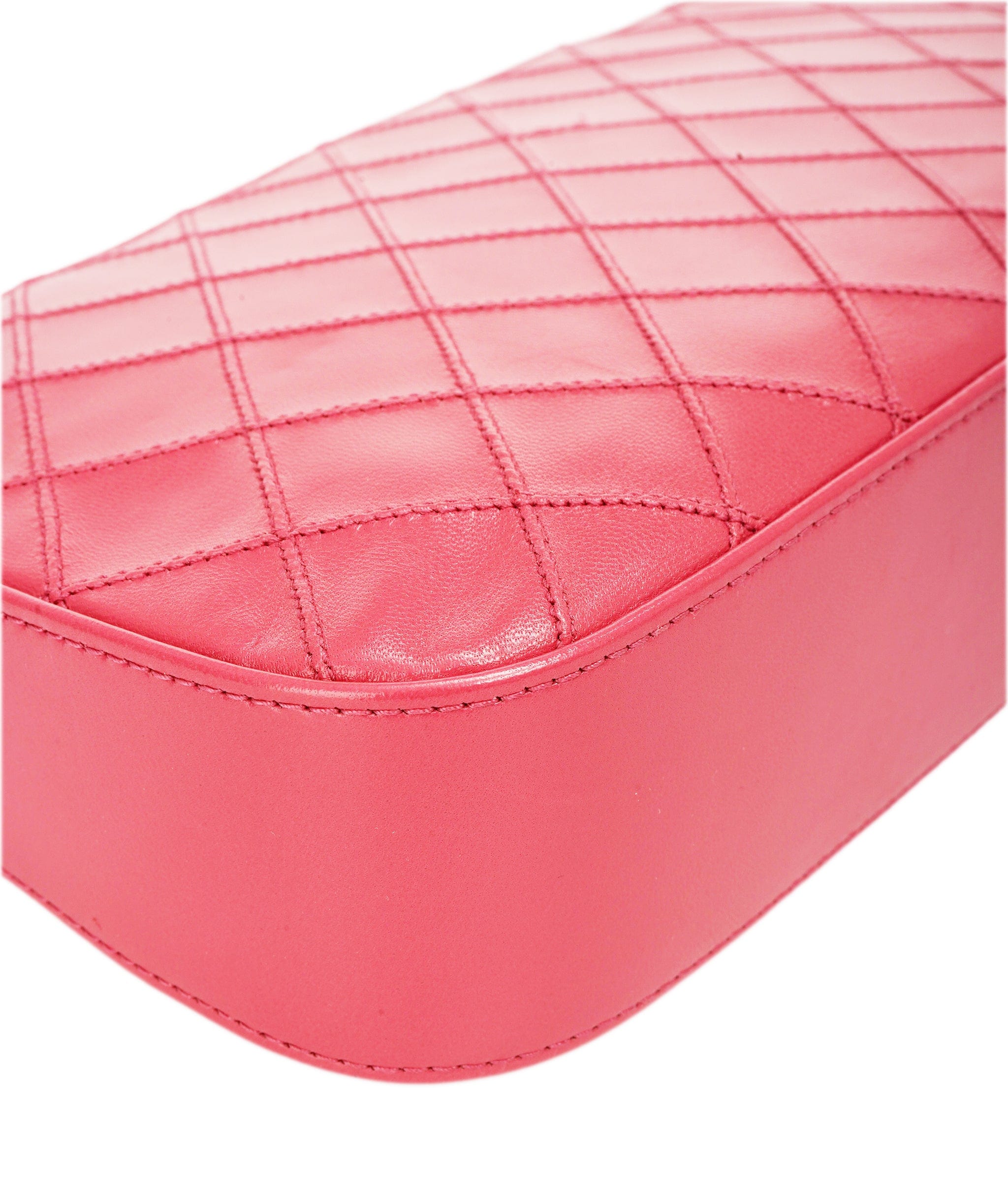 Chanel CHANEL Bicolore Chain Accessory Pouch Lamb Skin Pink CC DBXS1767