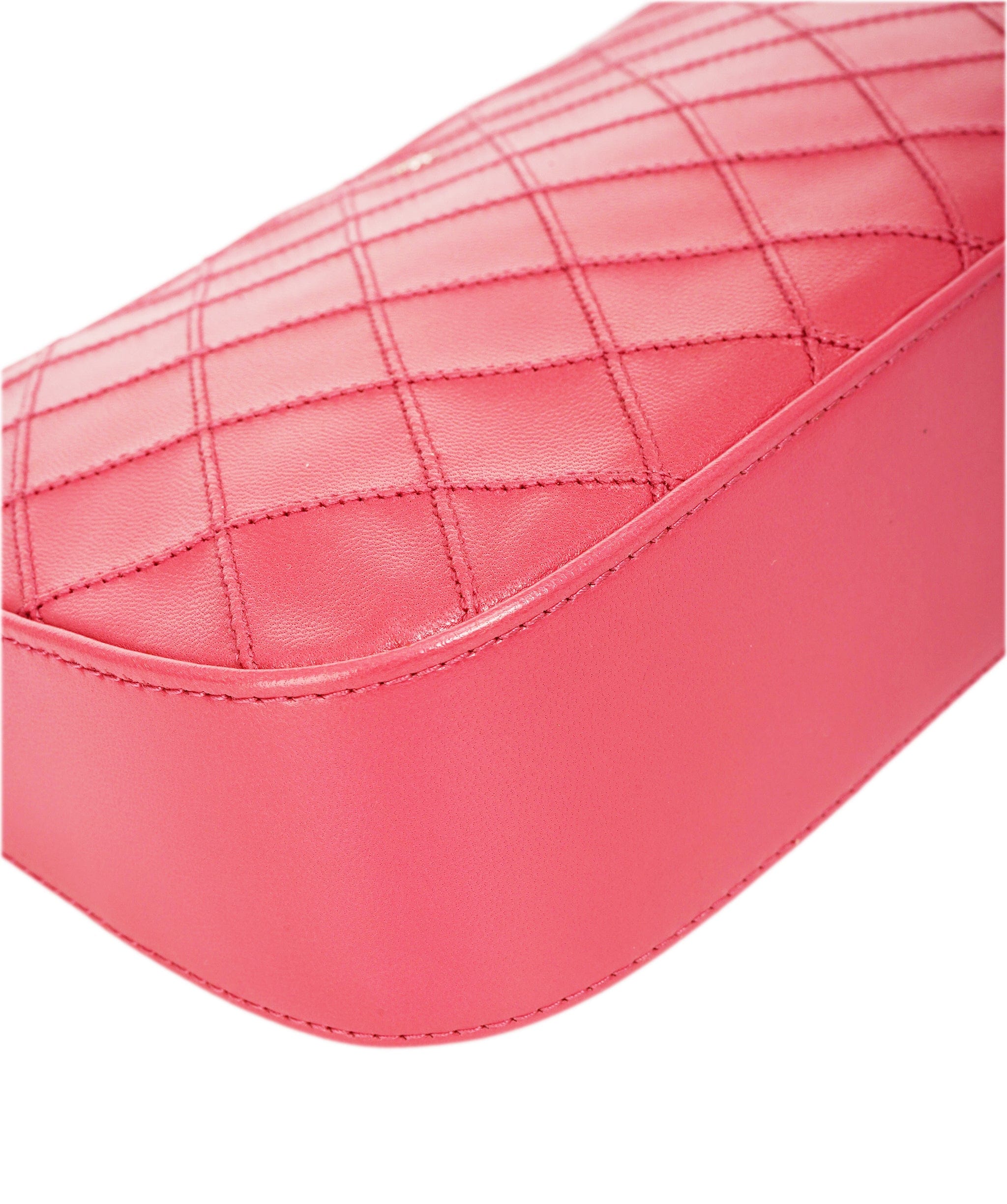 Chanel CHANEL Bicolore Chain Accessory Pouch Lamb Skin Pink CC DBXS1767