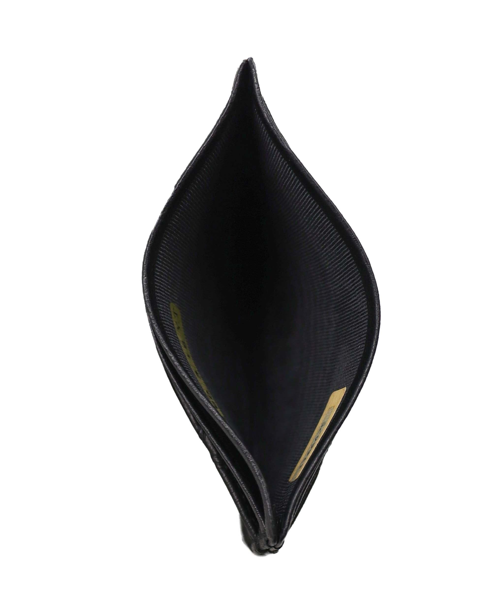 Chanel Chanel Bicolore Lamb Black Coin Case Wallet DXBS3676