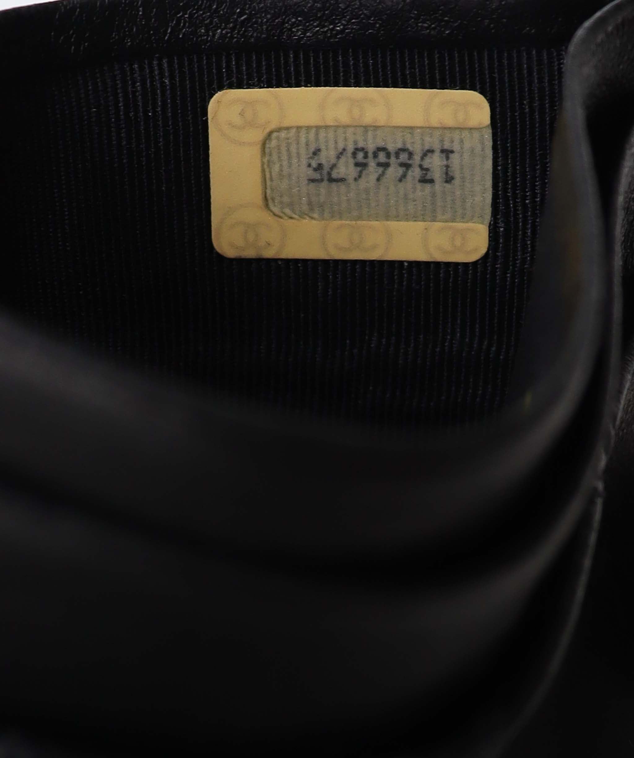 Chanel Chanel Bicolore Lamb Black Coin Case Wallet DXBS3676