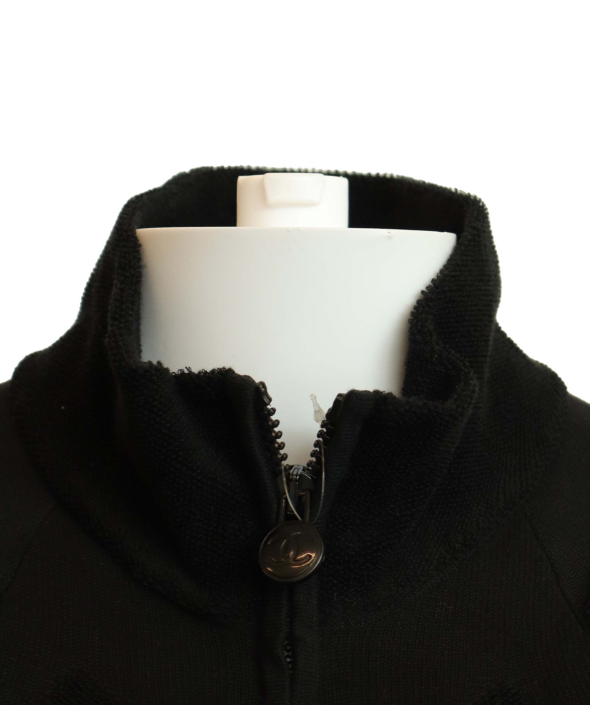 Chanel Chanel black sportswear dress with frontal zip AGC2920