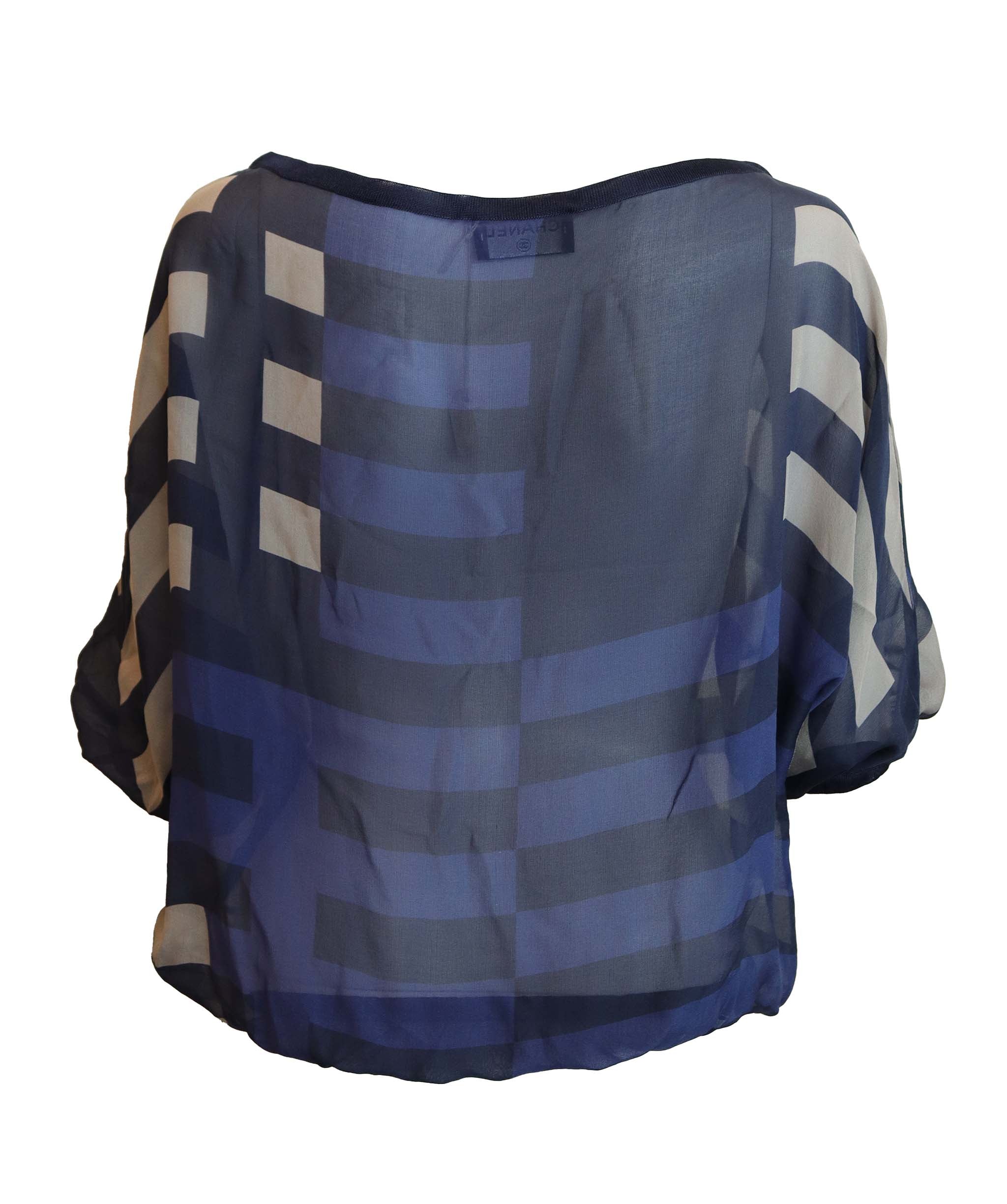 Chanel Chanel Blue and Grey striped Top AGC2931