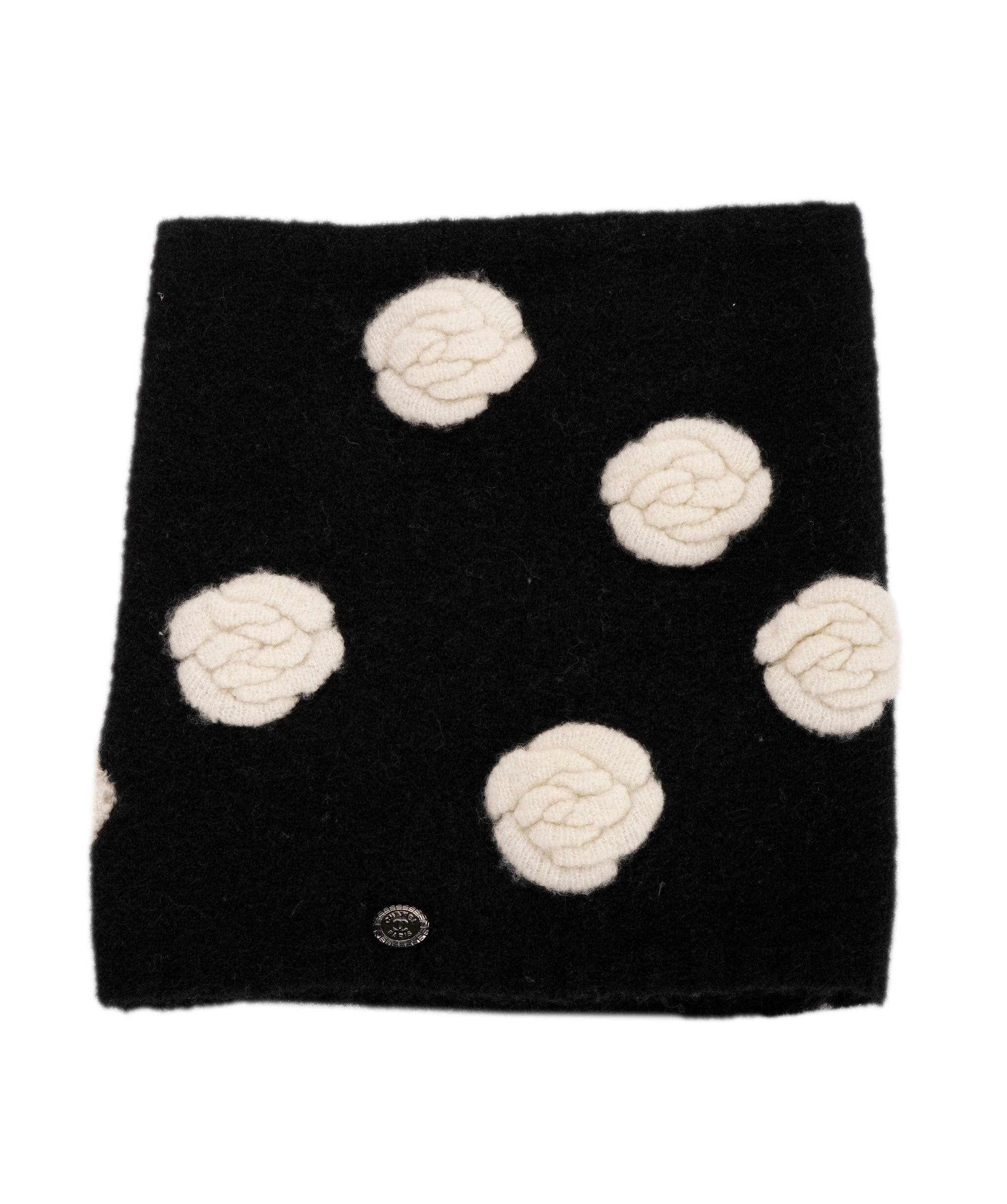 Chanel Chanel camellia flower black snood - AJC0840
