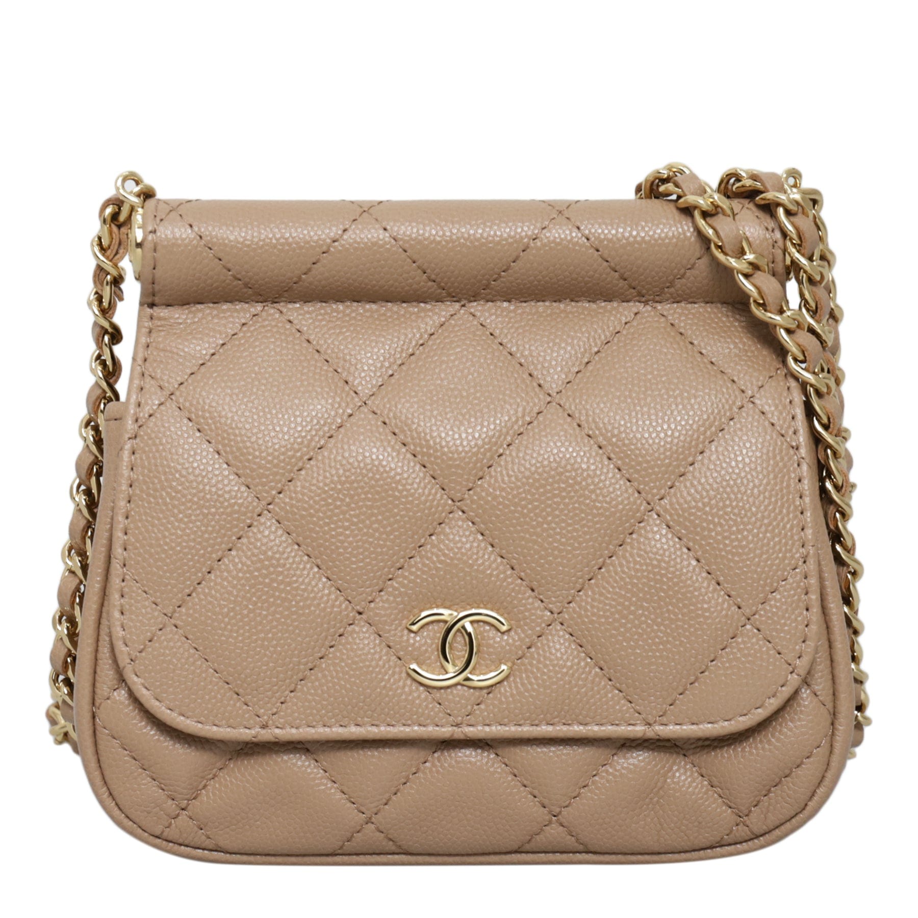 Chanel Chanel Caviar Quilted Frame Clutch On Chain