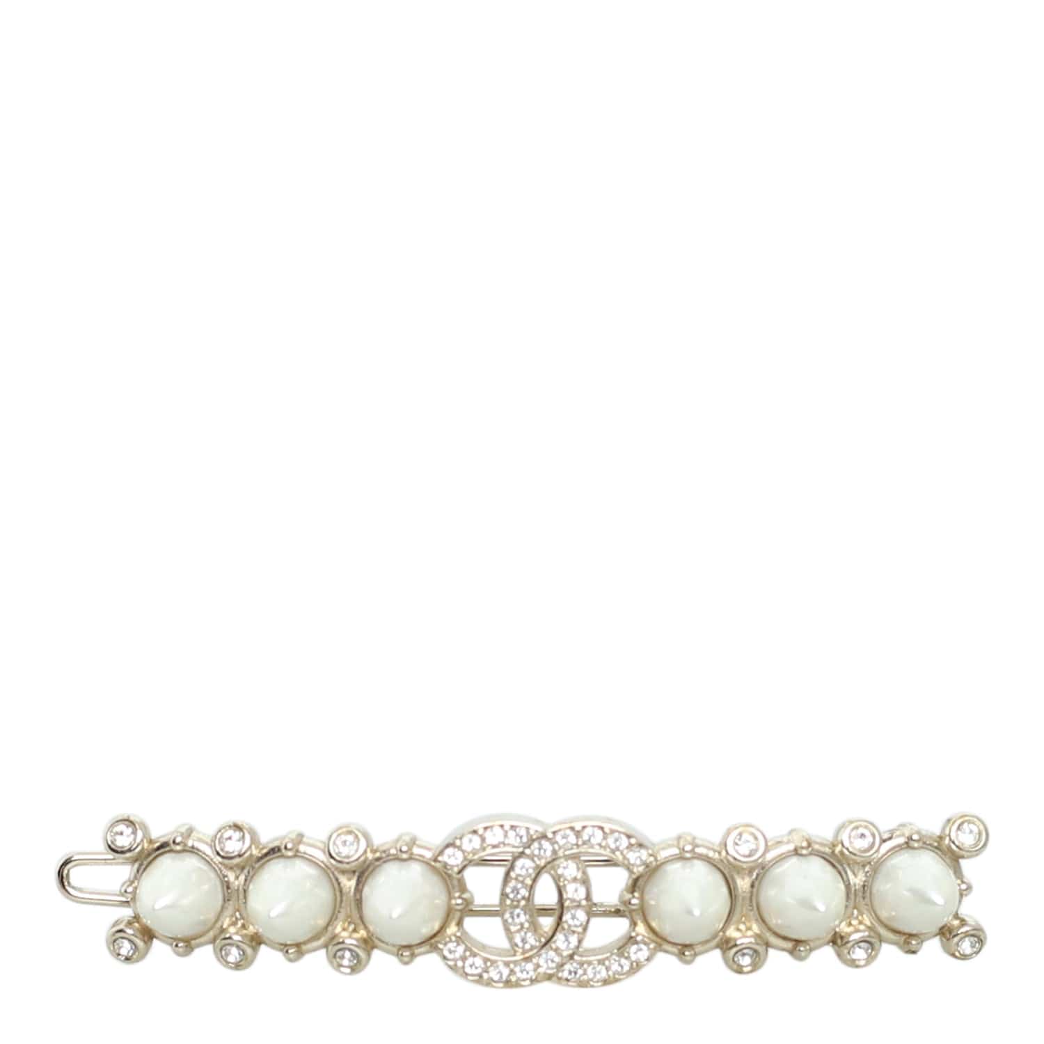 Chanel Chanel CC Pearl and Crystal Hairclip