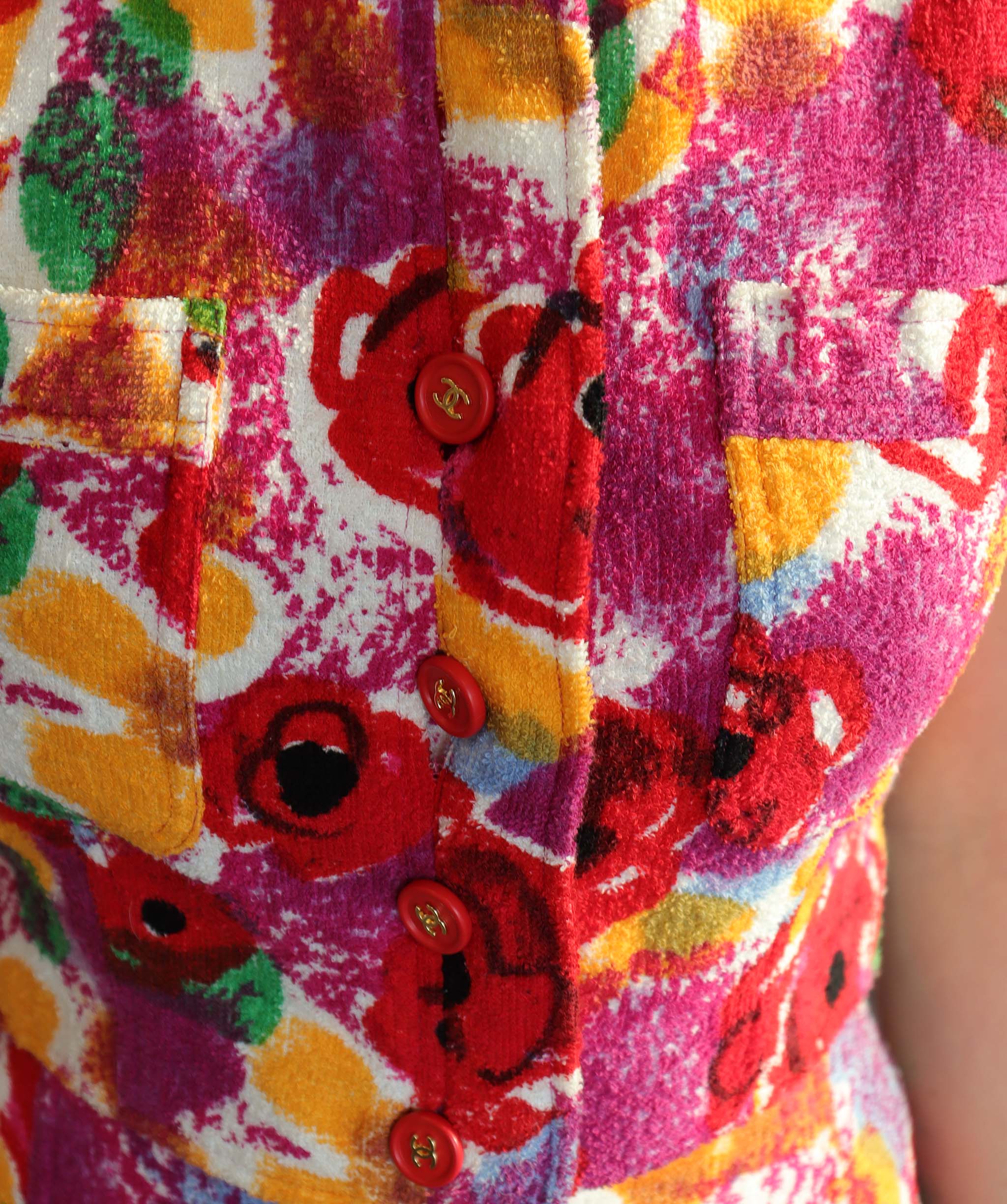 Chanel Chanel floral cotton set pink/ orange DXBS2537